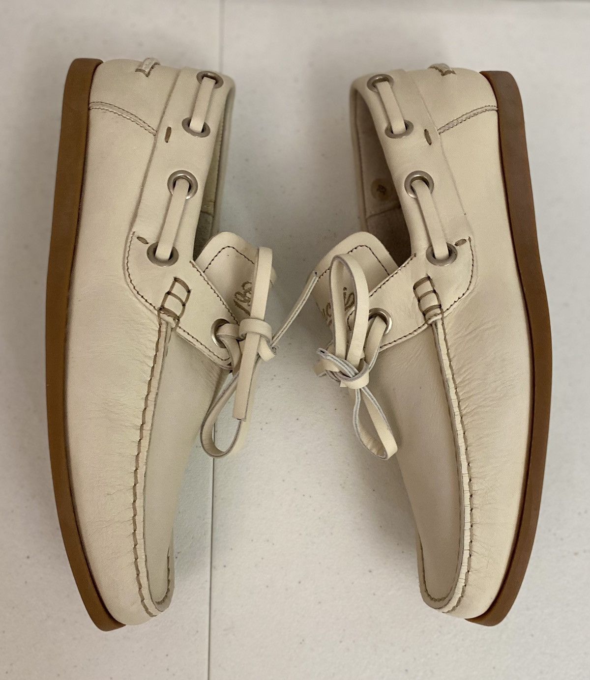 Gucci Gucci 🇮🇹 Runner Up Logo Embroidered Vintage Deck Shoes 39 NEW Size US 9 / IT 39 - 5 Thumbnail