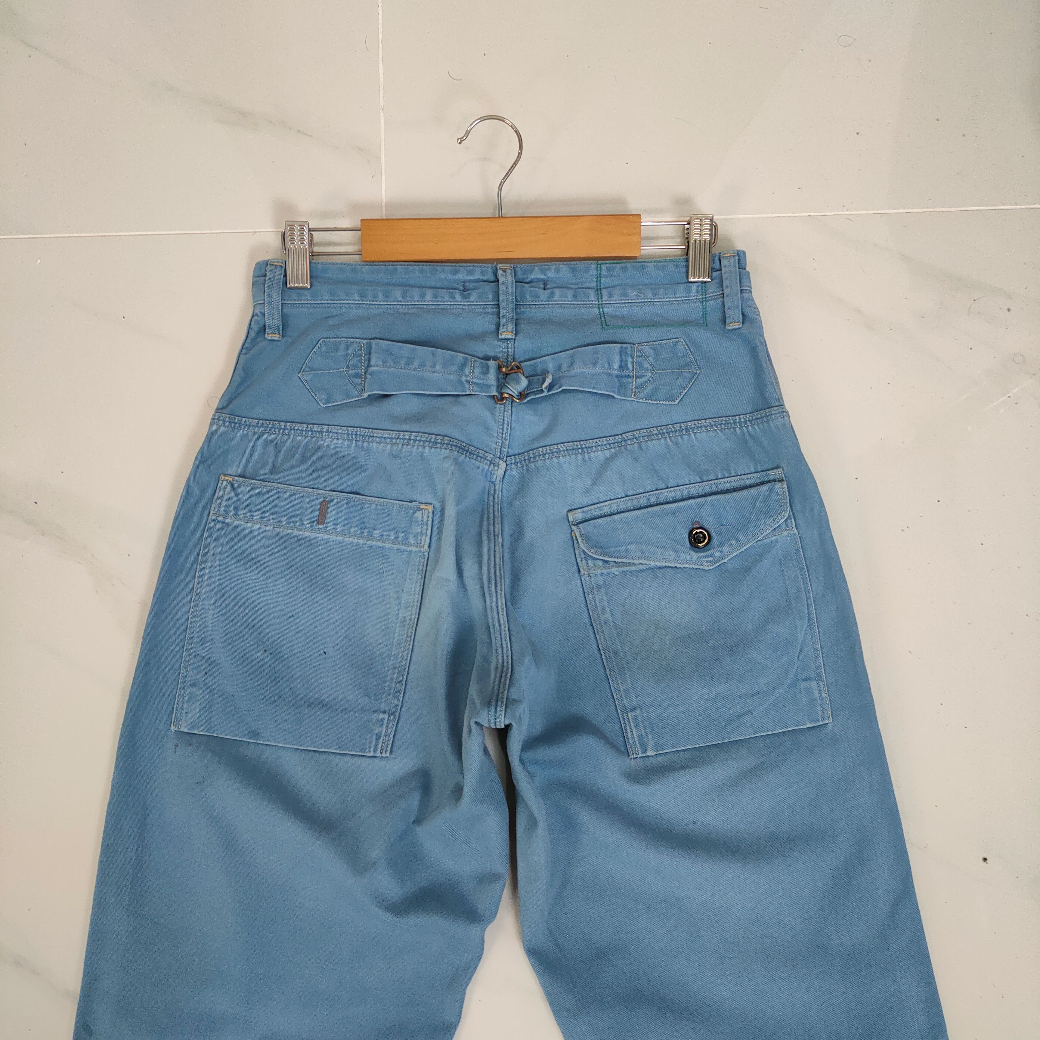 Johnbull VINTAGE JOHN BULL DISTRESSED KNEE TROUSERS CHINO PANTS Size US 29 - 9 Thumbnail