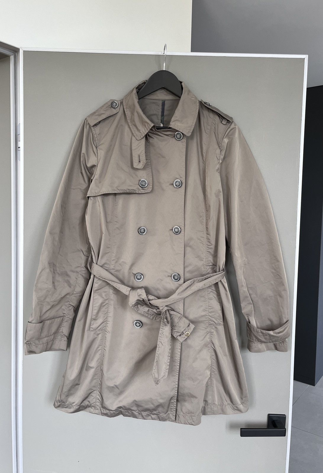Gimo's Gimos Nylon Trench Coat Size L / US 10 / IT 46 - 1 Thumbnail