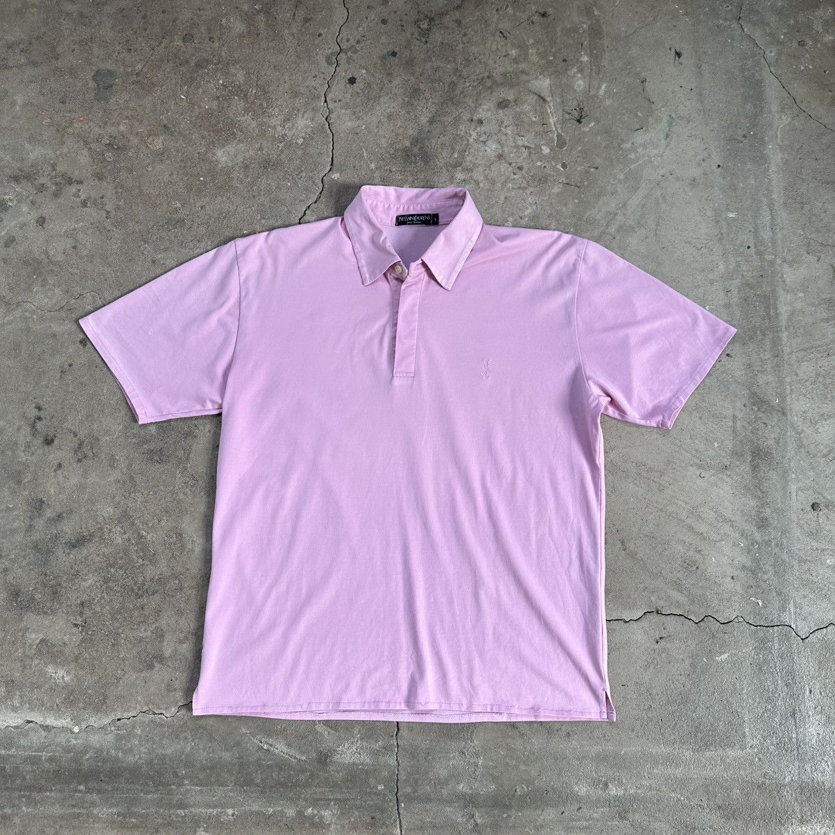 Yves Saint Laurent Vintage YSL pour homme Polo Shirt Size US L / EU 52-54 / 3 - 2 Thumbnail