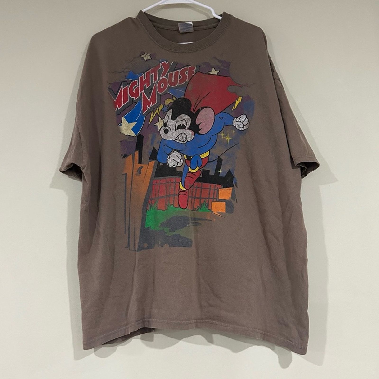Gildan Vintage Mighty Mouse Cartoon Shirt Size US XXL / EU 58 / 5 - 1 Thumbnail
