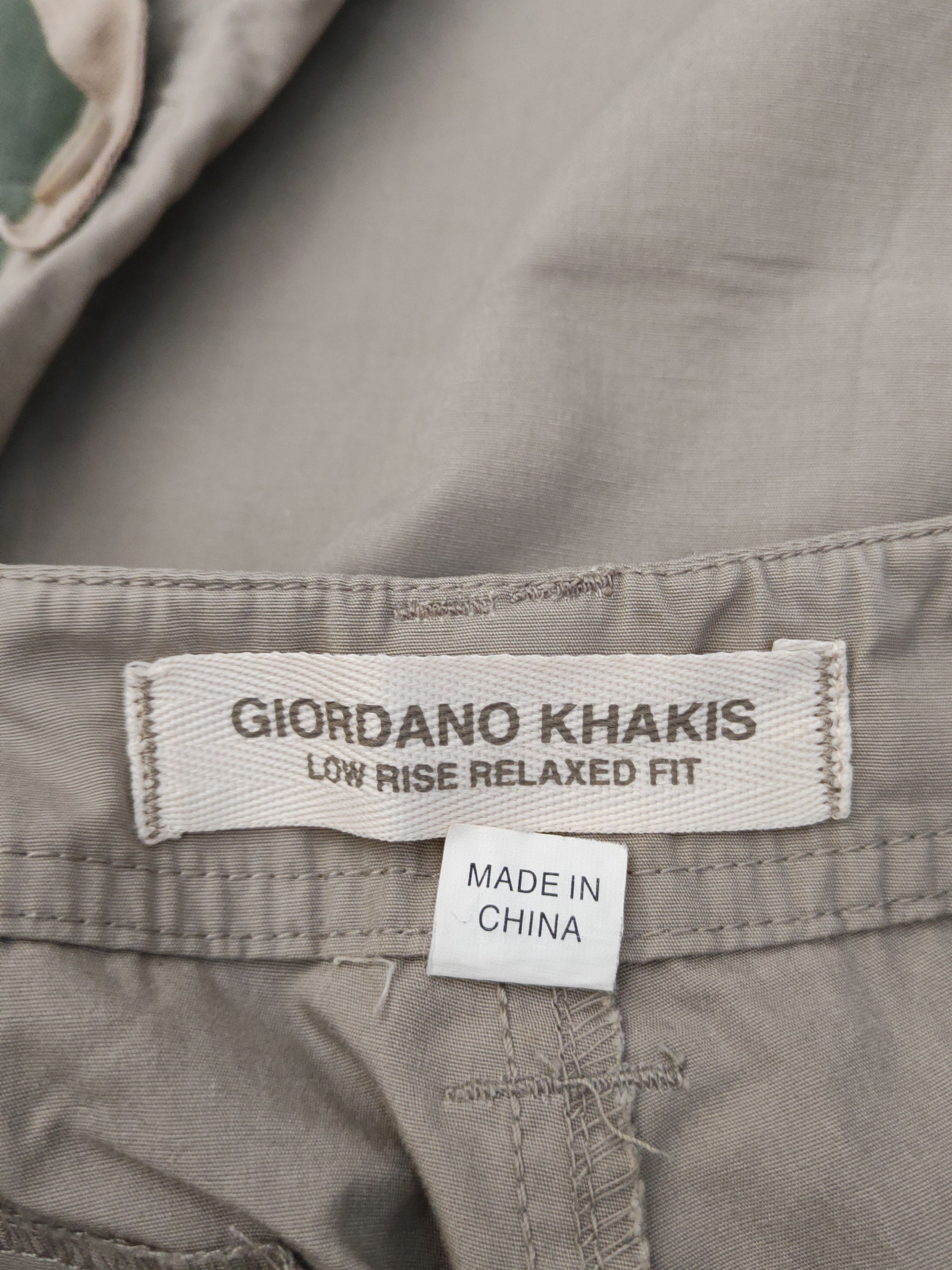 Giordano Giordano Khaki Multipocket Tactical Cargo Pants #W1581 Size 29" - 13 Thumbnail