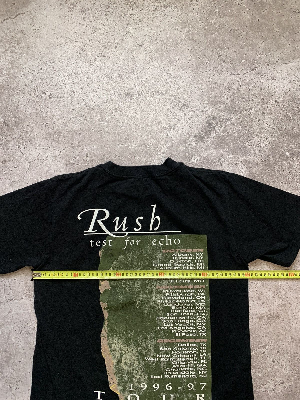 Band Tees Vintage Rush 1996-1997 Band Tour T Shirt Test for Echo Size US M / EU 48-50 / 2 - 8 Thumbnail