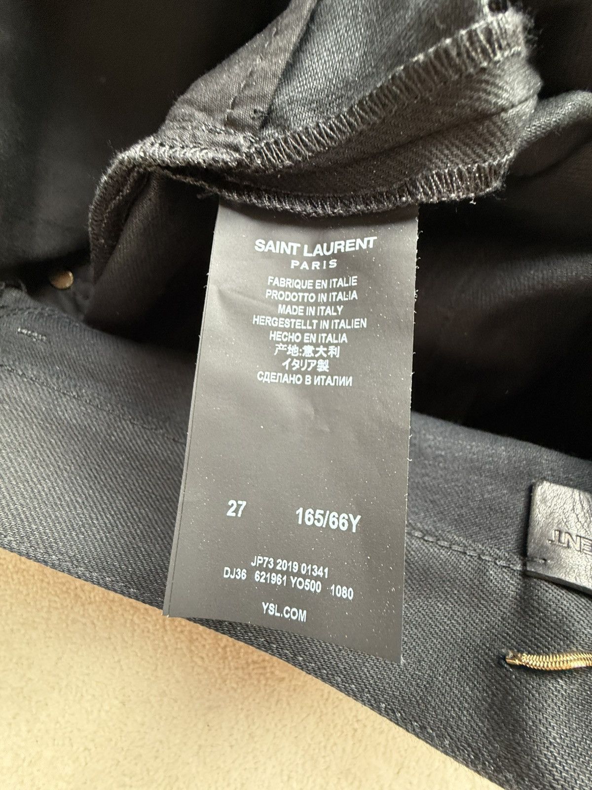Saint Laurent Paris SS20 Saint Laurent black raw hem shorts 27 Small Size US 27 - 14 Thumbnail