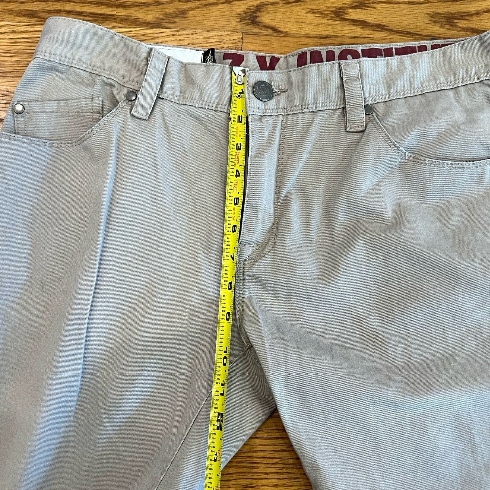 Zoo York VINTAGE Zoo York Mens Pants 34x31 Tapered Fit Chino Twill Solid Beige Hipster City Streetwear Size US 34 / EU 50 - 7 Thumbnail