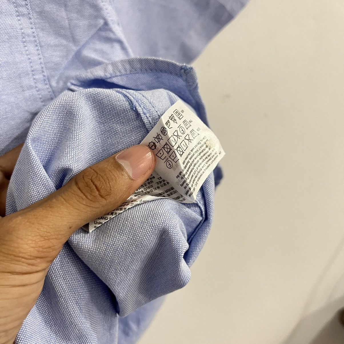 Japanese Brand Spao Soft Blue Basic Button Up Shirt Size US S / EU 44-46 / 1 - 6 Thumbnail