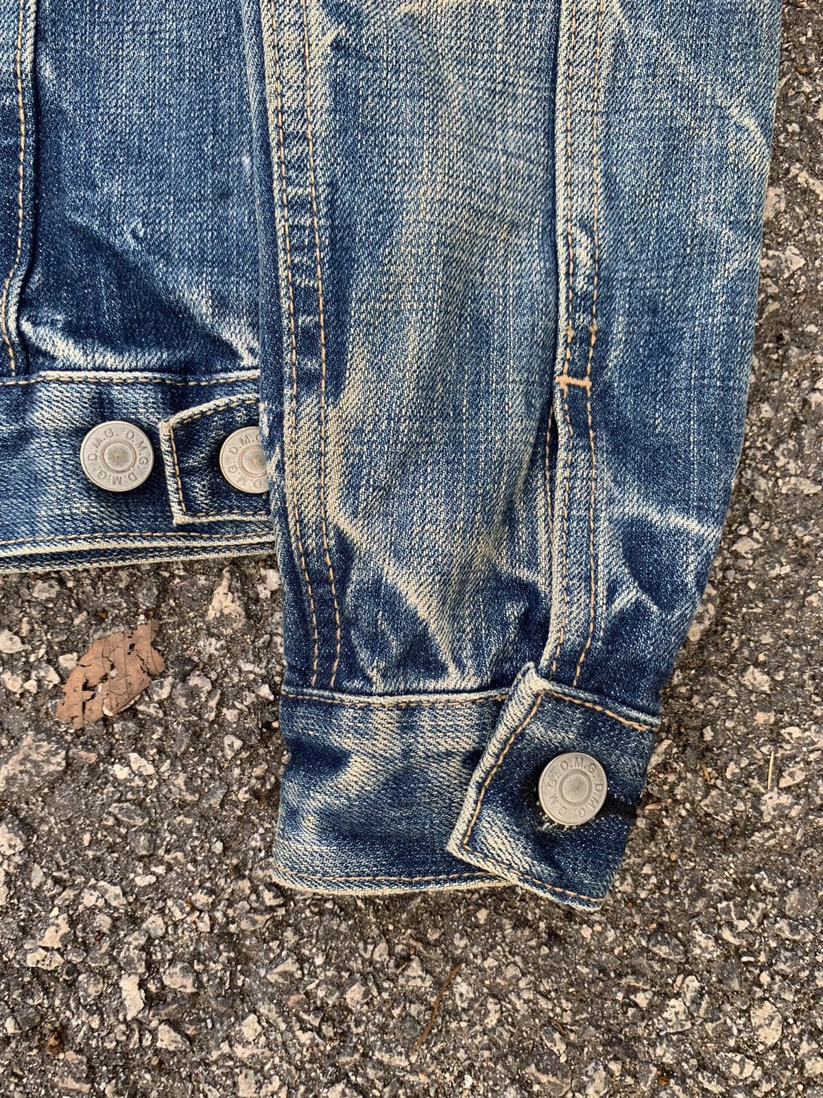 Japanese Brand × OMNIGOD Domingo D.M.G Distressed Denim Jacket Size S / US 4 / IT 40 - 9 Thumbnail