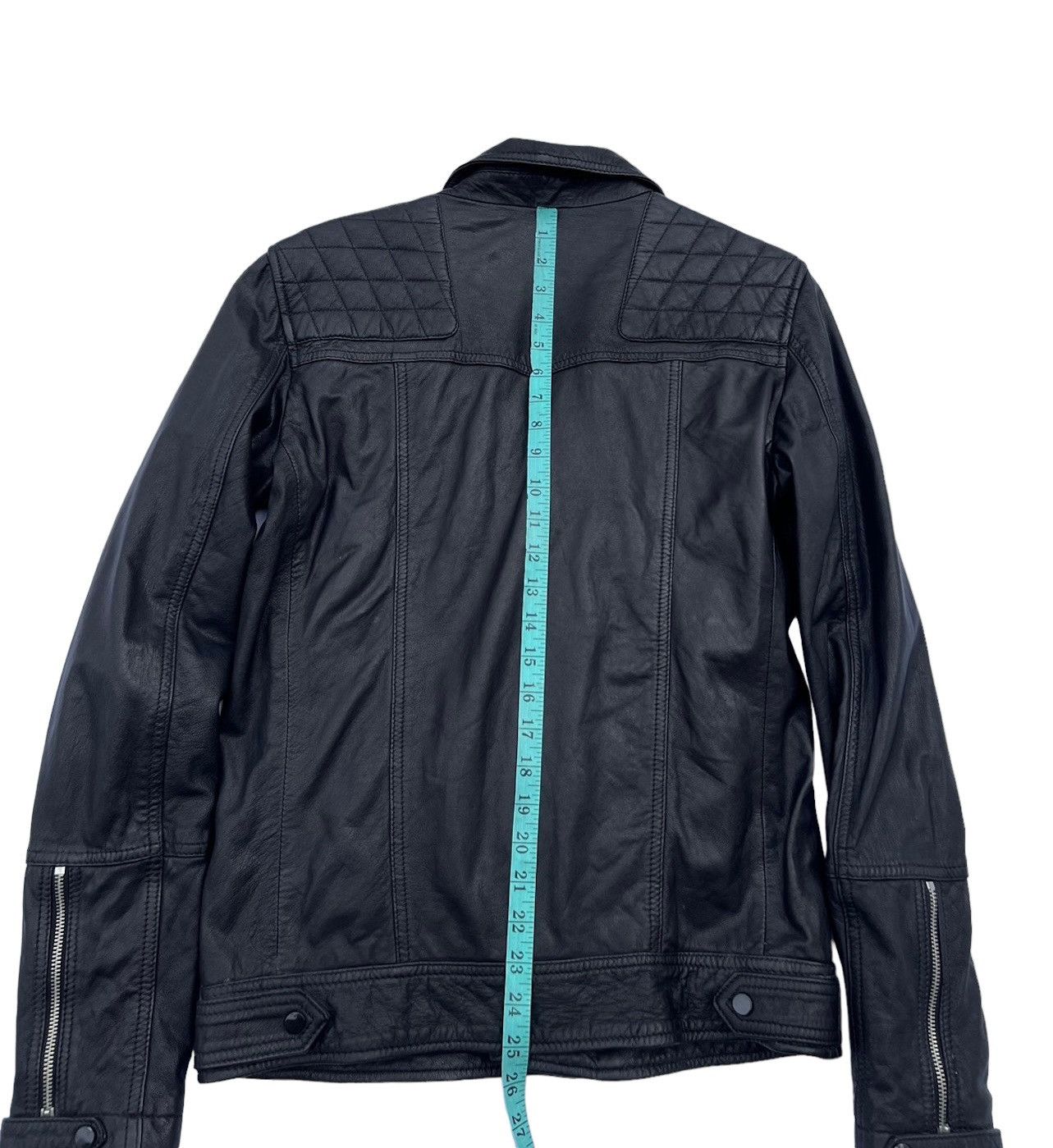 Allsaints Allsaints Kushiro Leather Biker Jacket Double Collar Size US XS / EU 42 / 0 - 6 Thumbnail