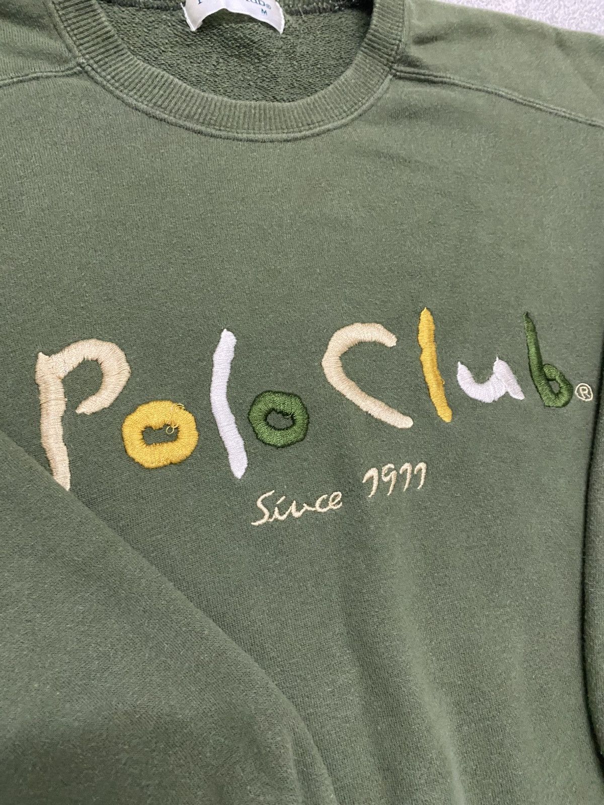 Beverly Hills Polo Club Vintage Polo Club Sweatshirt Green Army Size US L / EU 52-54 / 3 - 3 Thumbnail