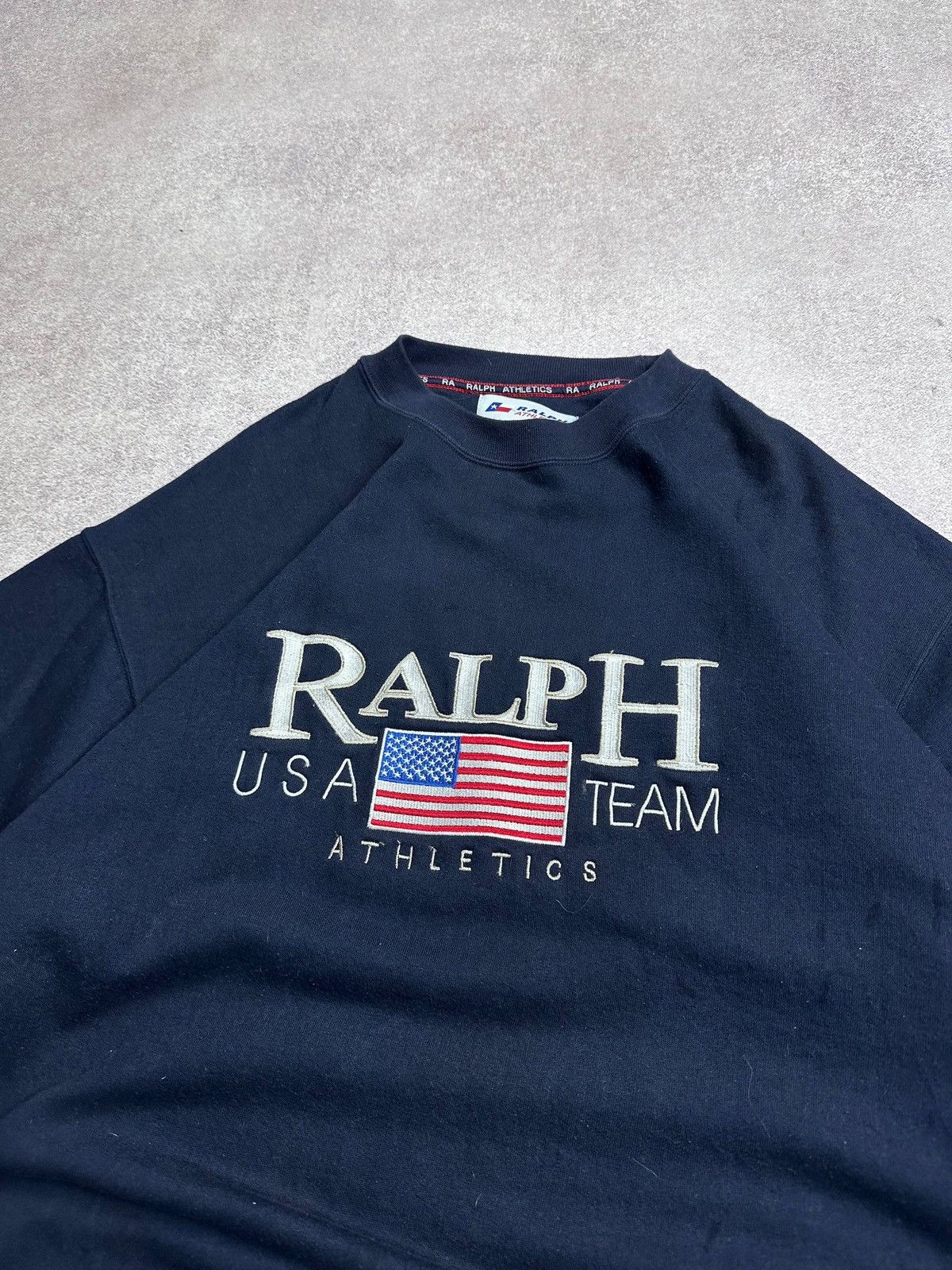 Vintage Vintage 90's Ralph Athletic USA Boxy Sweatshirt L Size US L / EU 52-54 / 3 - 2 Thumbnail