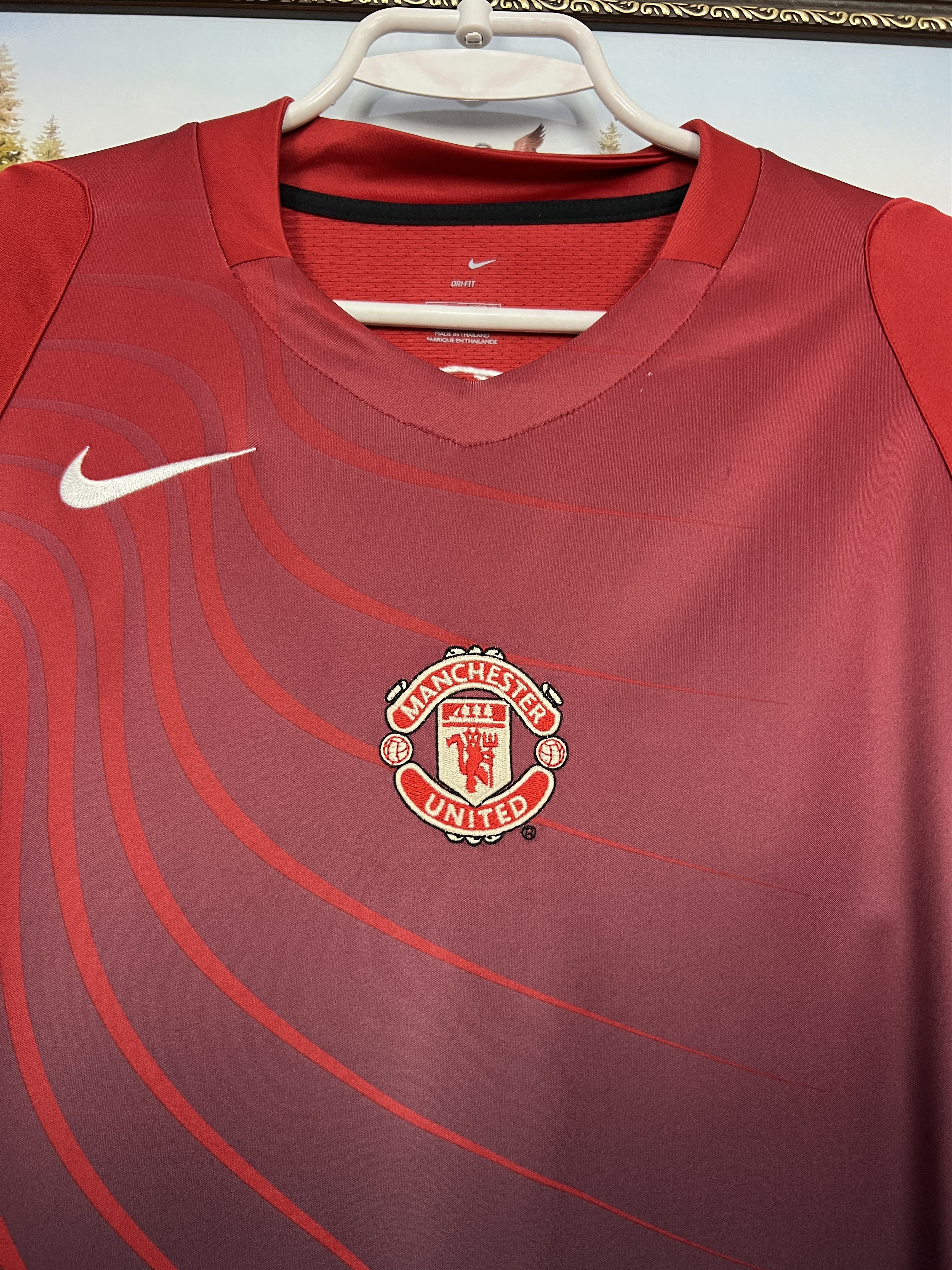 Nike Vintage Nike Manchester United Football Train Shirt Soccer Size US L / EU 52-54 / 3 - 3 Thumbnail