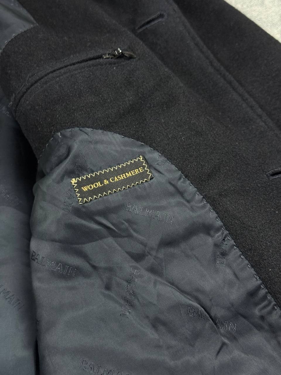 Balmain Balmain Wool Cashmere Coat Navy M/L Size US M / EU 48-50 / 2 - 7 Thumbnail