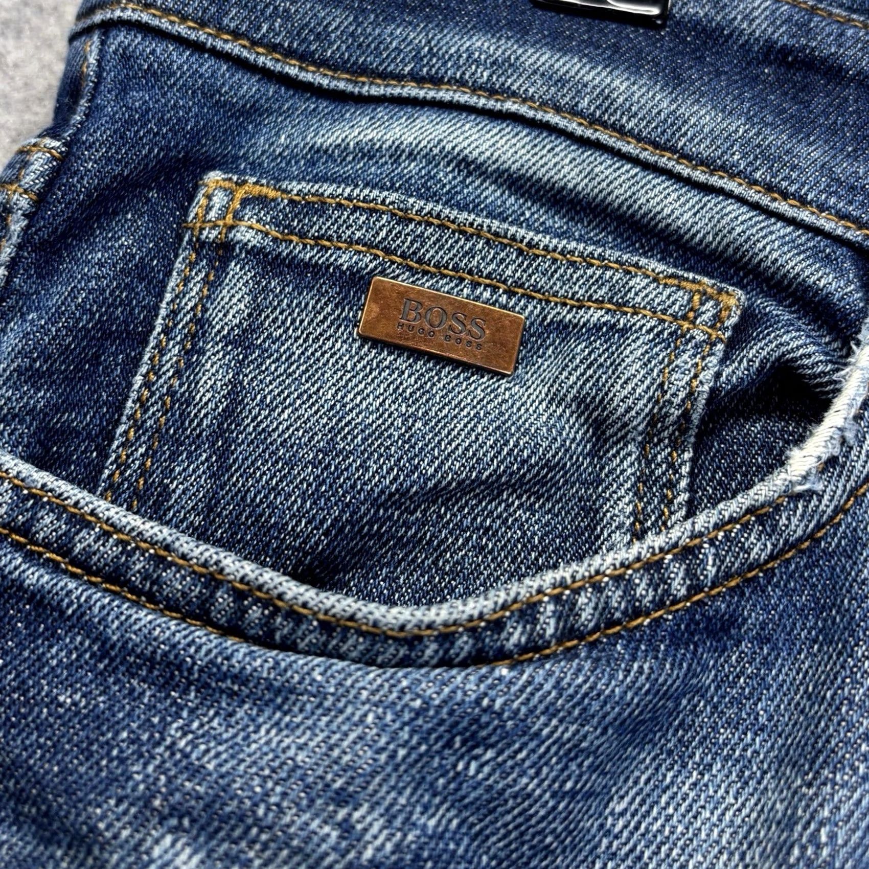 Hugo Boss HUGO BOSS Maine3 Stretch Jeans Blue W33 L32 Men’s Zip Fly 5-Pocket Denim Regular Vintage: No Size US 33 - 5 Thumbnail