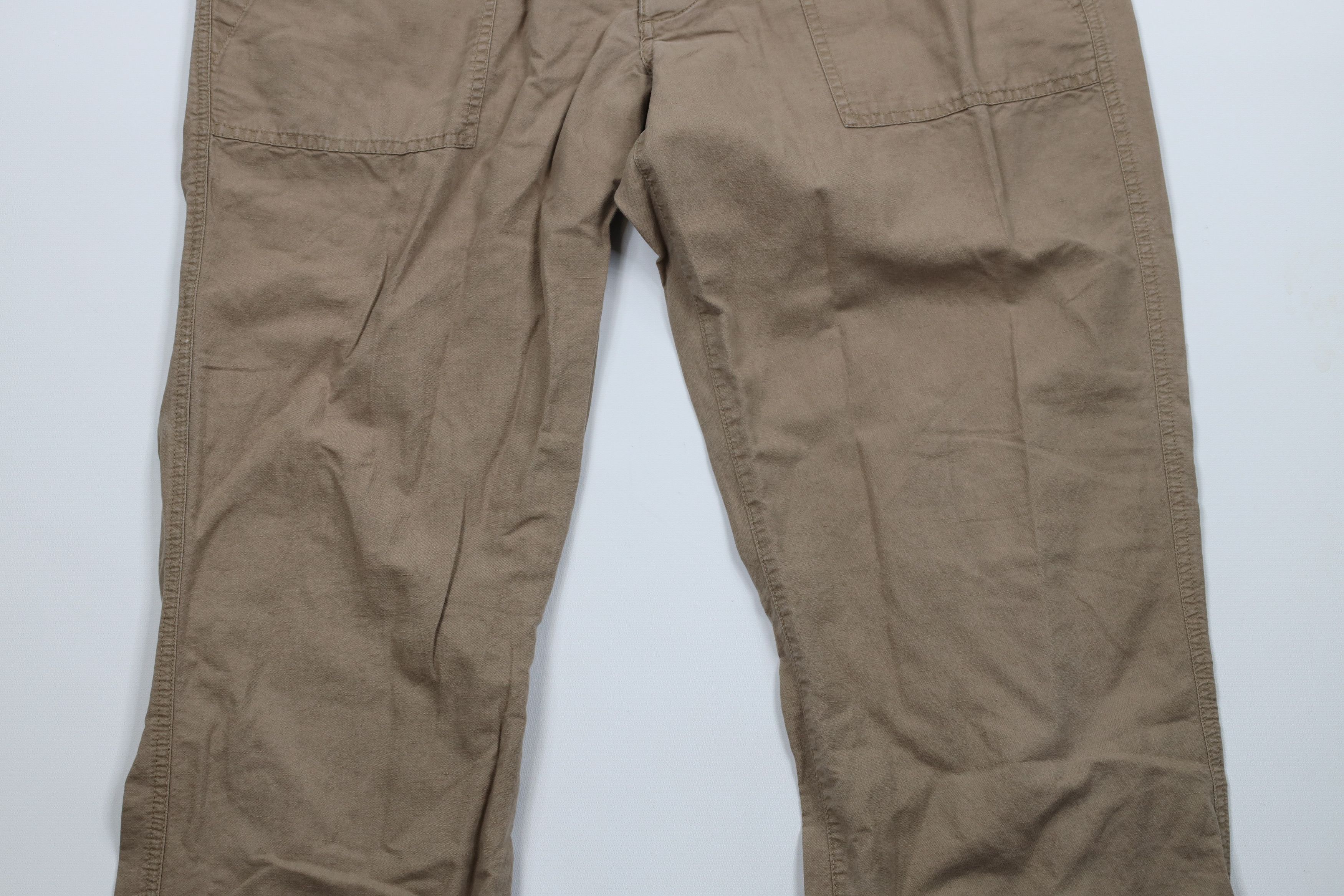 Banana Republic × Vintage Vintage Banana Republic Blend Wide Leg Harem Pants Beige Size US 36 / EU 52 - 3 Thumbnail