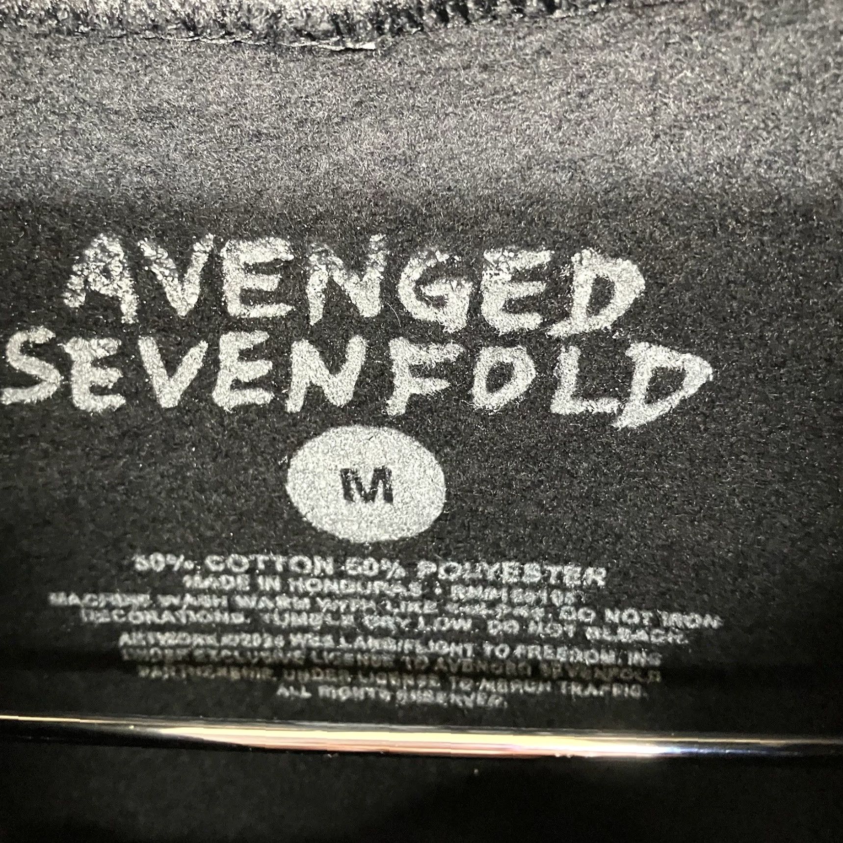 Vintage Avenged Sevenfold Hoodie Medium Black With White Paint Front Graphic A7X Size M / US 6-8 / IT 42-44 - 3 Thumbnail