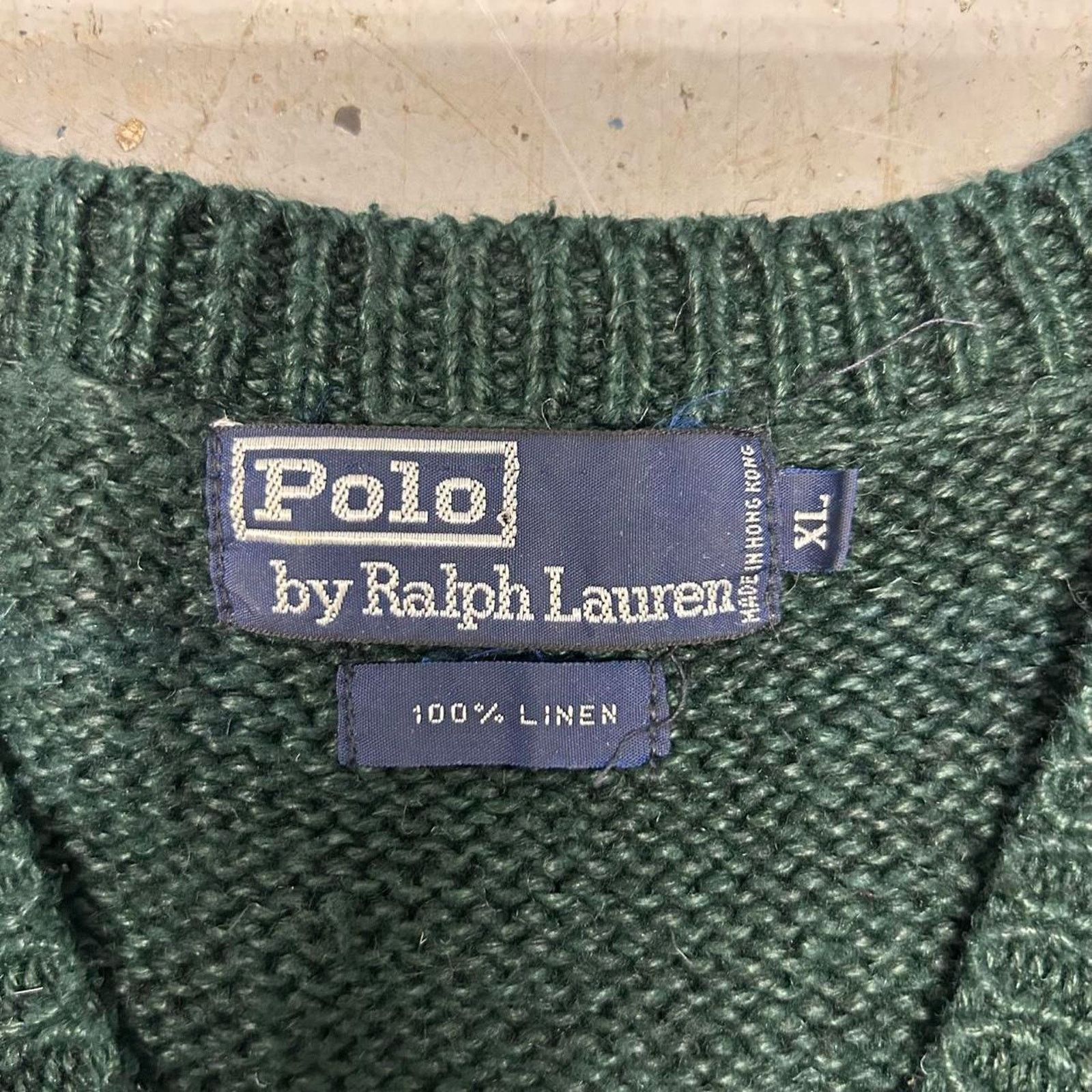 Polo Ralph Lauren VTG Green Polo Ralph Lauren sweater vest Size US XL / EU 56 / 4 - 3 Thumbnail