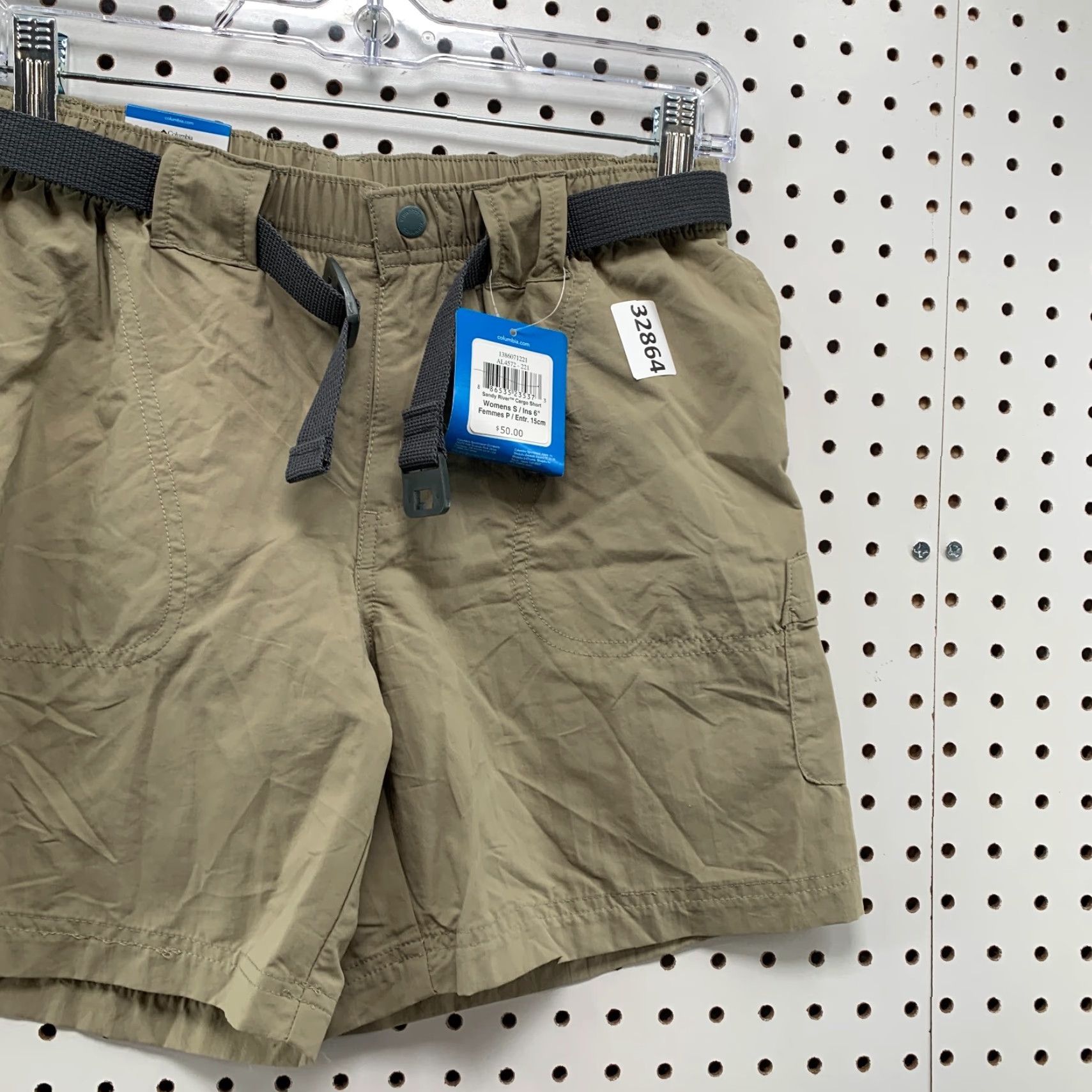 Vintage VINTAGE Columbia Hiking Shorts Women’s Small Beige Outdoor Cargo Belted 90s NWT Size 28" / US 6 / IT 42 - 4 Thumbnail