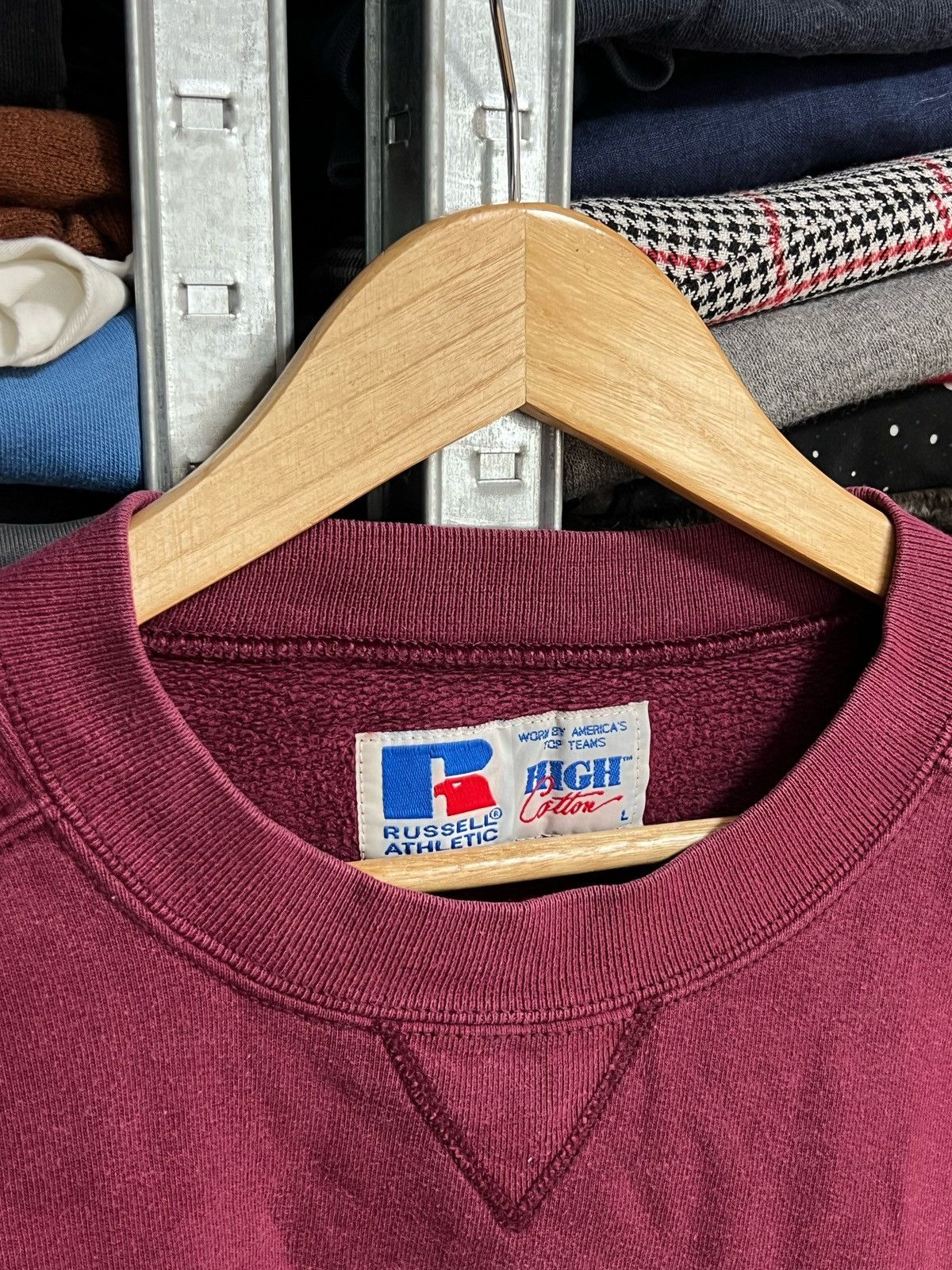 Russell Athletic Vintage Russell Athletic Big Logo Sweatshirt Sz L Pullover Size US L / EU 52-54 / 3 - 5 Thumbnail