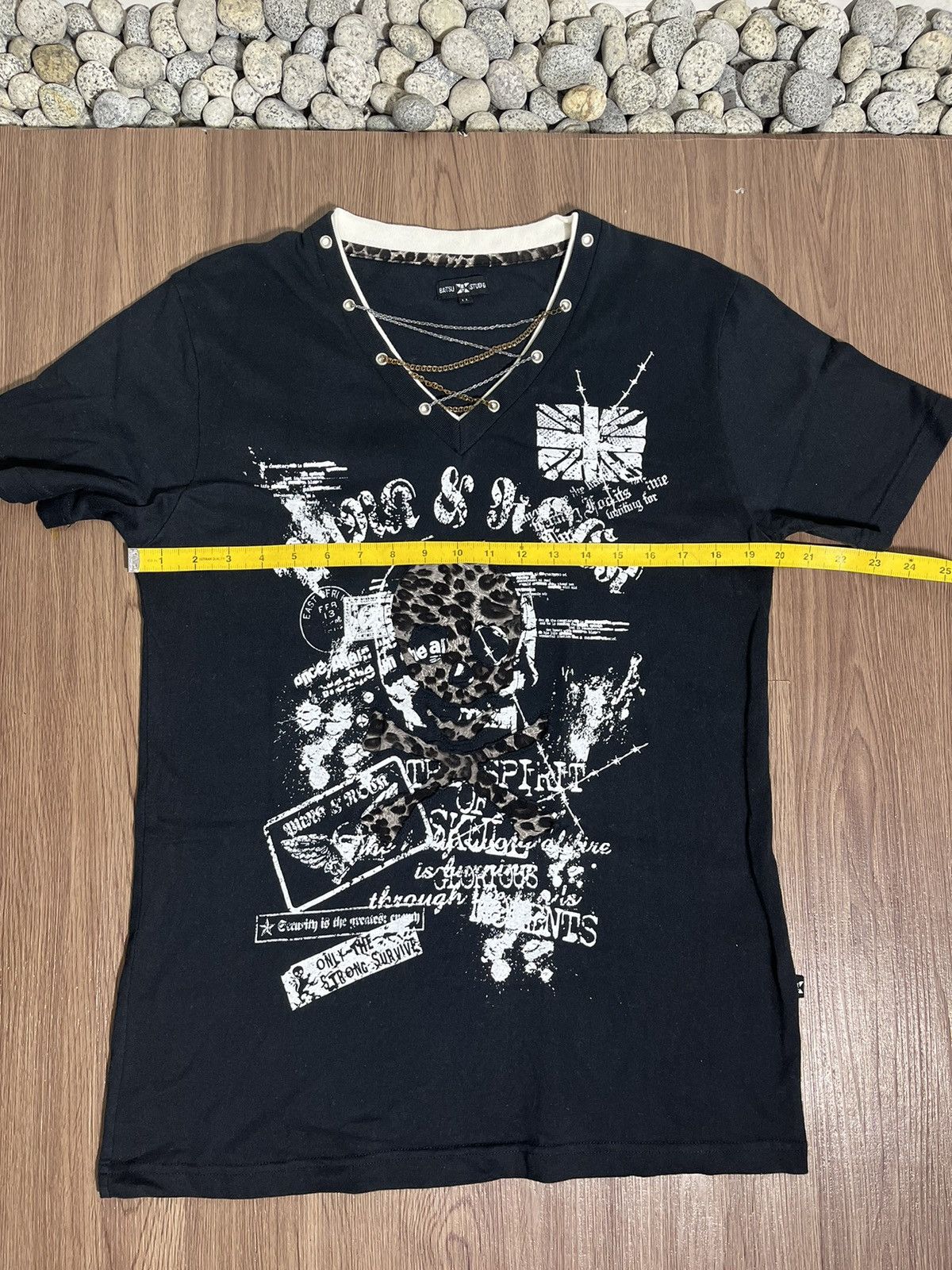 If Six Was Nine × Japanese Brand × Seditionaries Batsu studio japan leopard skull poem chain t-shirt Size US L / EU 52-54 / 3 - 9 Thumbnail
