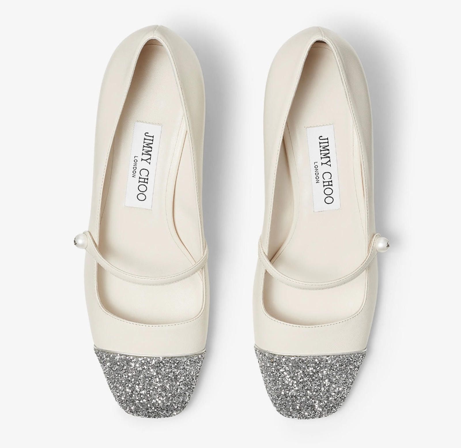 Jimmy Choo Jimmy Choo Elisa Glitter Pumps Size US 7.5 / IT 37.5 - 3 Thumbnail