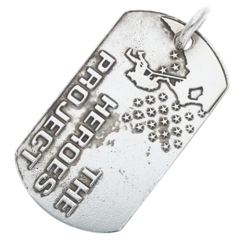Chrome Hearts CHROME HEARTS THE HEROES PROJECT LARGE USA DOG TAG SILVER Size ONE SIZE - 2 Thumbnail
