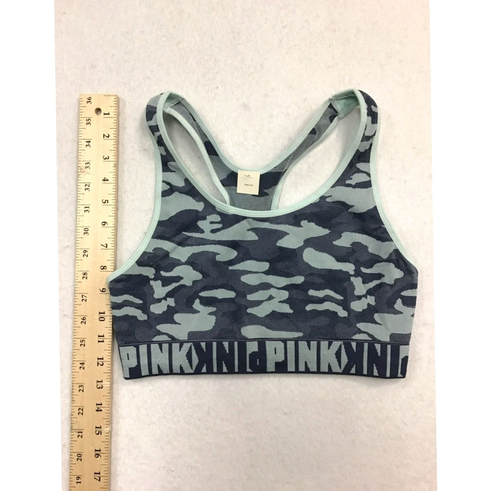 Pinko PINK Sports Bra Camouflage Women Large Blue Activewear Bra, Women’s, PINK, Camouflage, Sports Bra, Large, Blue, Activewear, New With Tags Size ONE SIZE - 5 Thumbnail