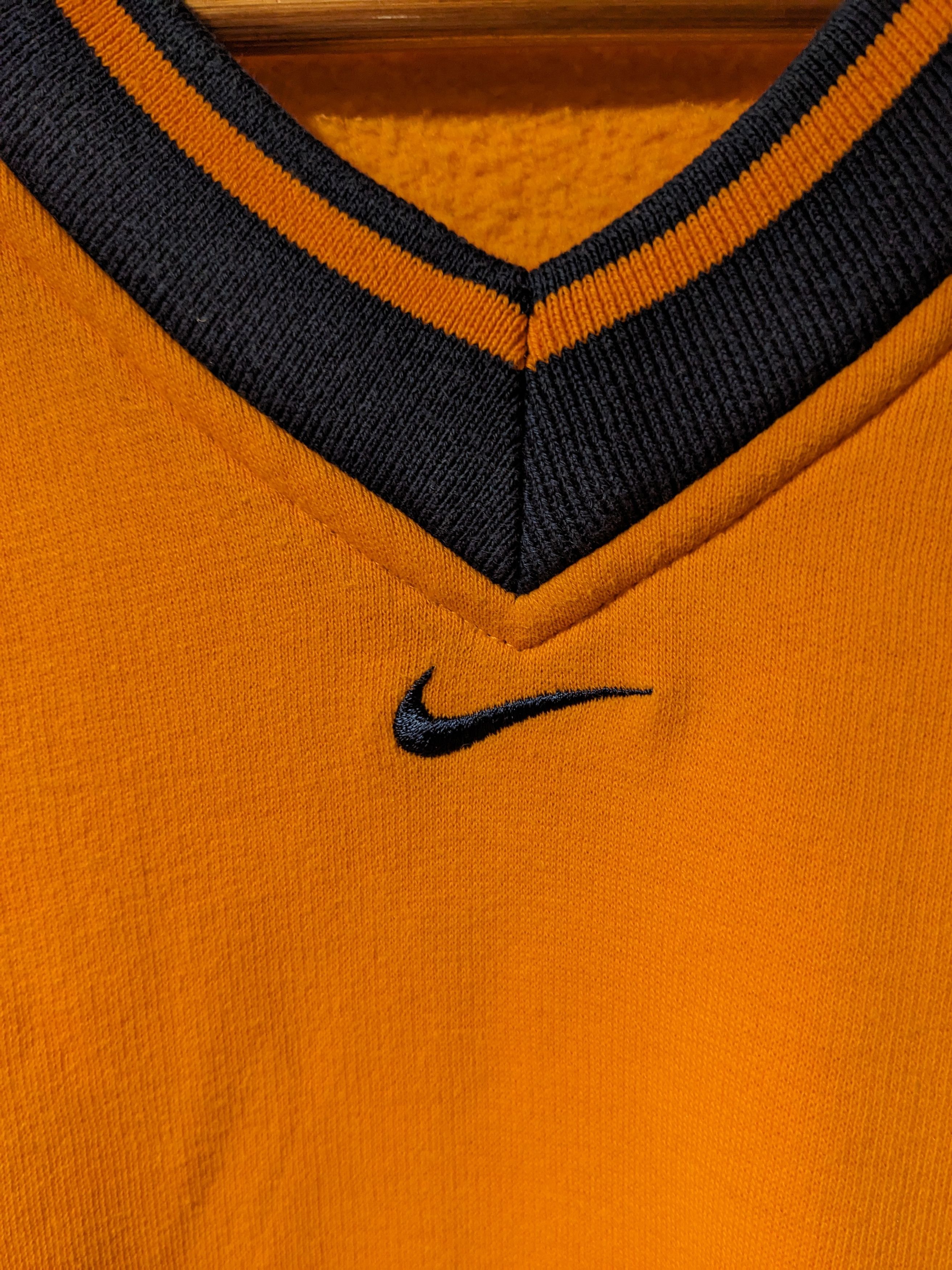 Nike × Vintage Vintage Y2K Nike Center Swoosh Orange Medium Sweatshirt Size US M / EU 48-50 / 2 - 2 Thumbnail