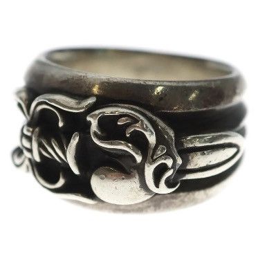 Chrome Hearts OFFER OK! size 12 CHROME HEARTS DAGGER HEART silver ring Size ONE SIZE - 5 Thumbnail