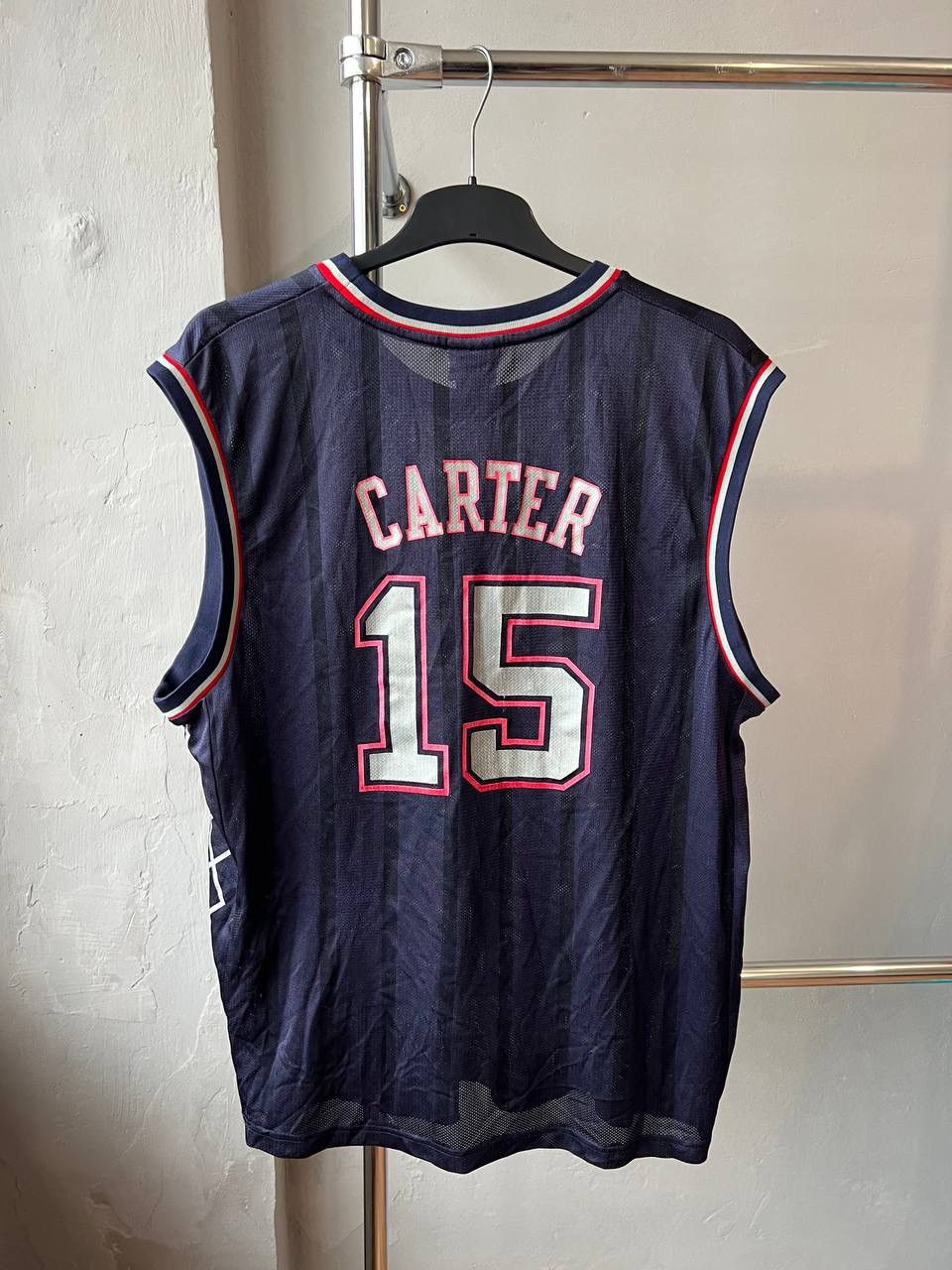 NBA VINTAGE NEW JERSEY NETS #15 CARTER REEBOK BASKETBALL JERSEY Size US L / EU 52-54 / 3 - 17 Thumbnail