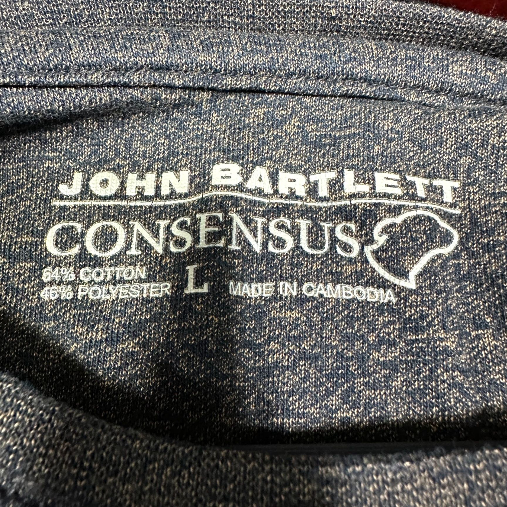 Vintage John Bartlett Consensus Shirt Mens Large Tee Cotton Blend Long Sleeve Crew Neck Size US L / EU 52-54 / 3 - 5 Thumbnail