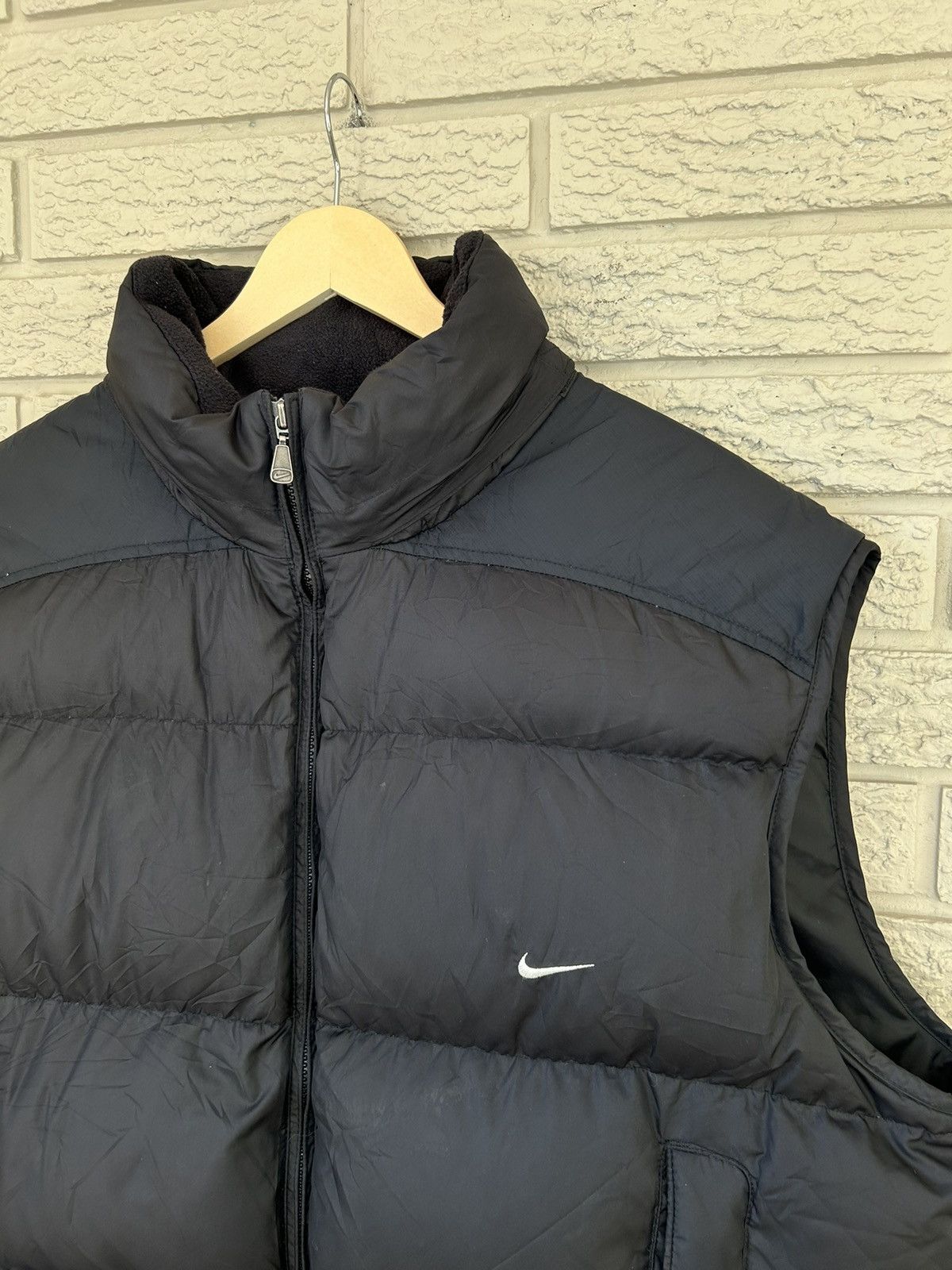 Nike Vintage Nike Swoosh Duck Down Puffer Vest Size US XL / EU 56 / 4 - 2 Thumbnail