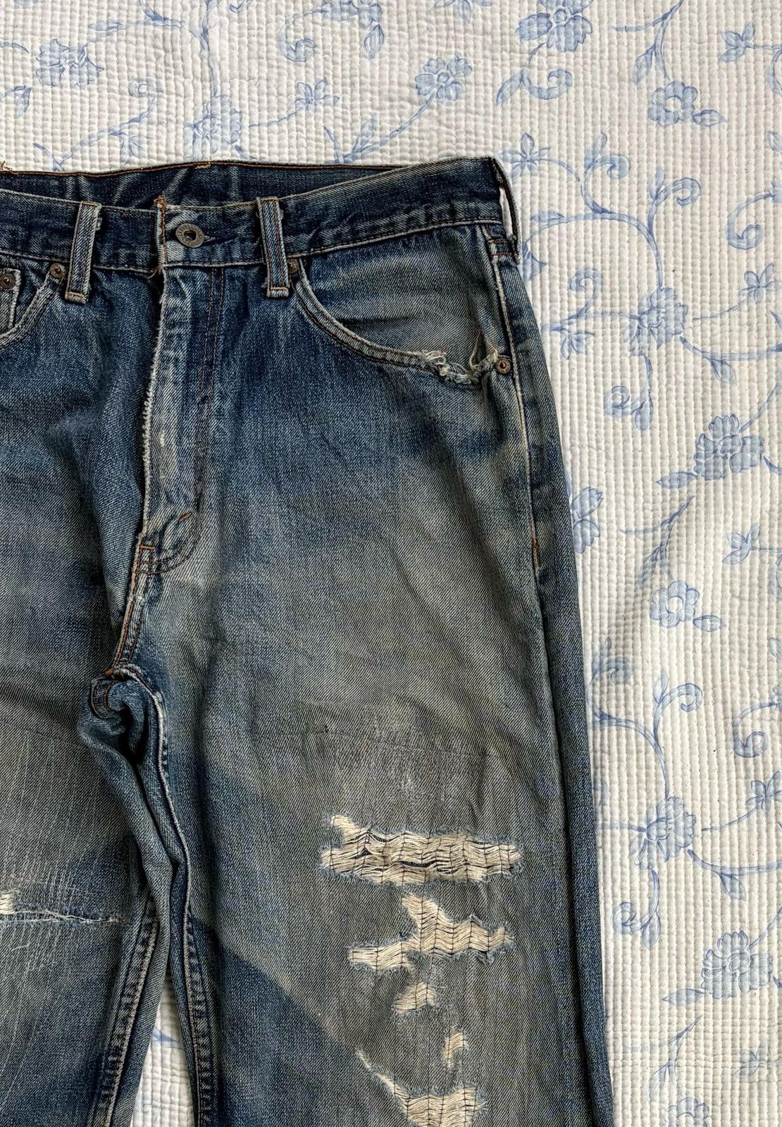 Levi's × Levi's Vintage Clothing × Vintage Vintage Levi's Distressed Denim Pant Size US 31 - 6 Thumbnail