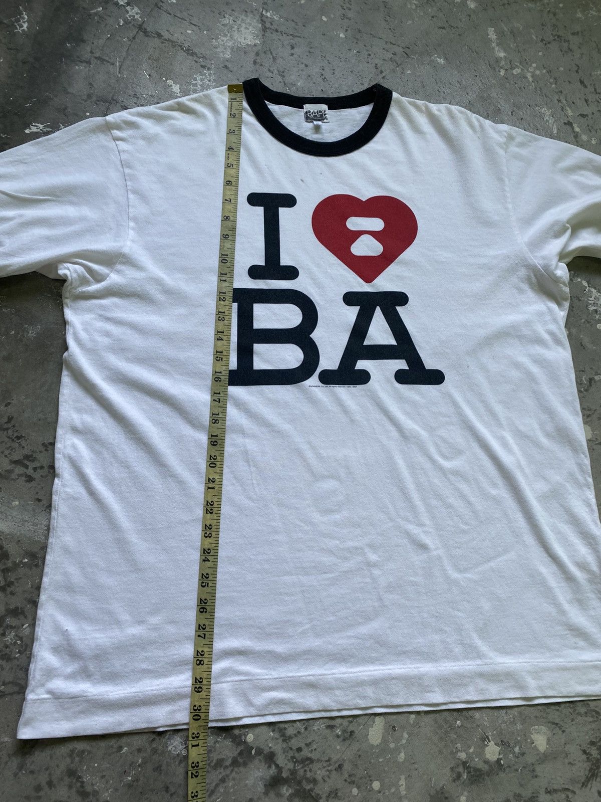 Bape Vintage Bathing Ape I Love BAPE Ringer T Shirt Size US XL / EU 56 / 4 - 20 Thumbnail