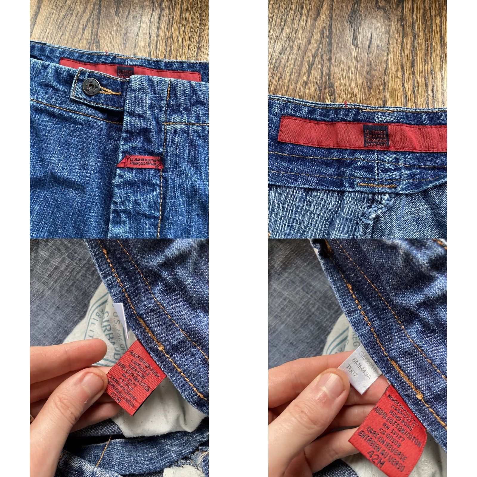Vintage VINTAGE Marithe Francois Girbaud Jeans Mens 42x33 Baggy Shuttle Tape VTG Y2K Cargo Blue Denim Wide-Leg Pockets 90s Mens Size US 42 / EU 58 - 8 Thumbnail