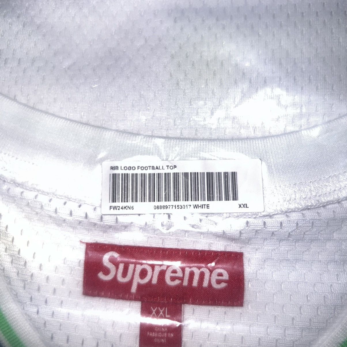 Supreme Supreme Jaquard Rib Football Jersey White Size: XXL Size US XXL / EU 58 / 5 - 4 Thumbnail