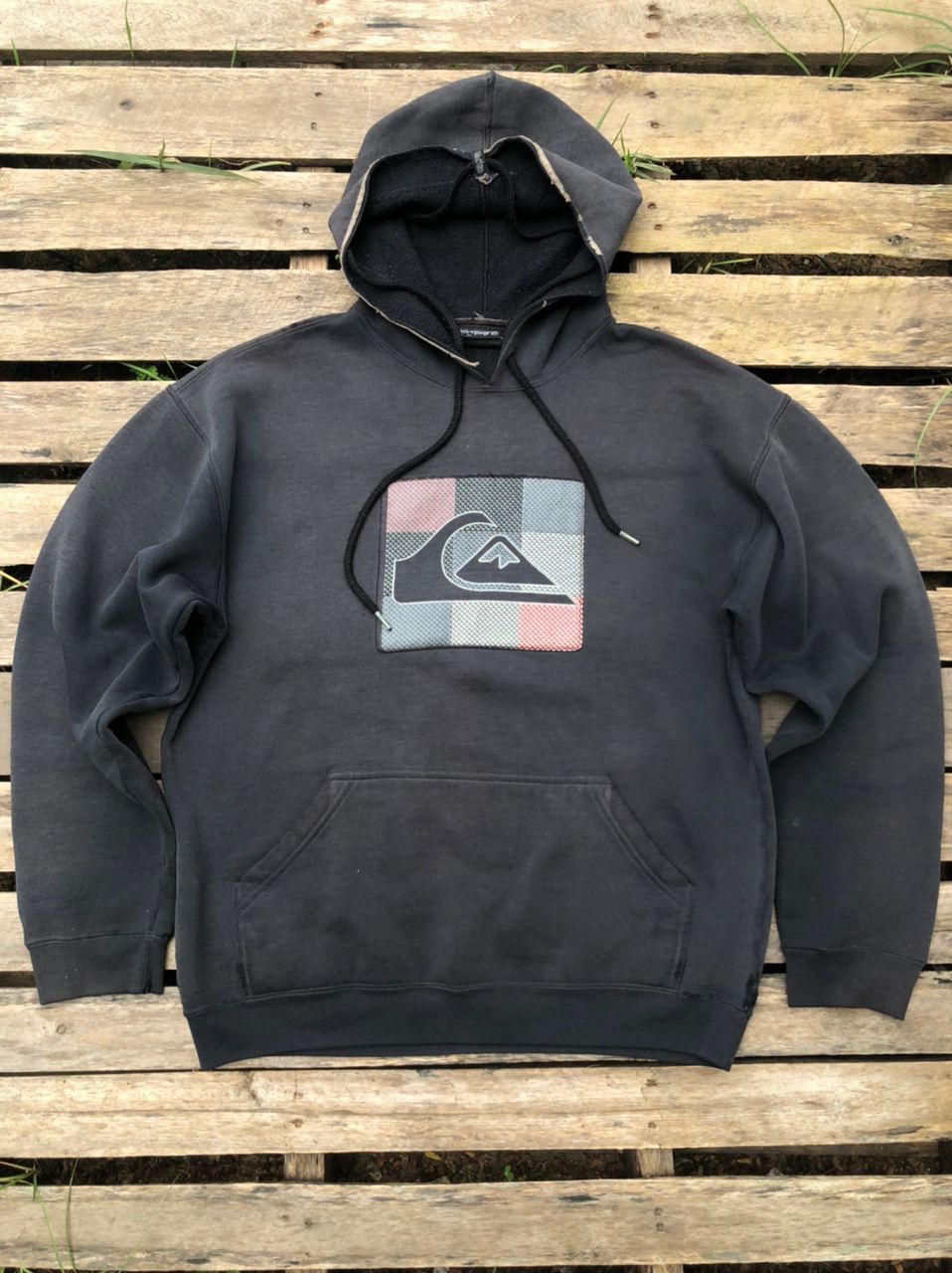Quiksilver × Vintage Crazy Y2K Vintage Quiksilver Logo Hoodie Distressed Size US L / EU 52-54 / 3 - 1 Thumbnail