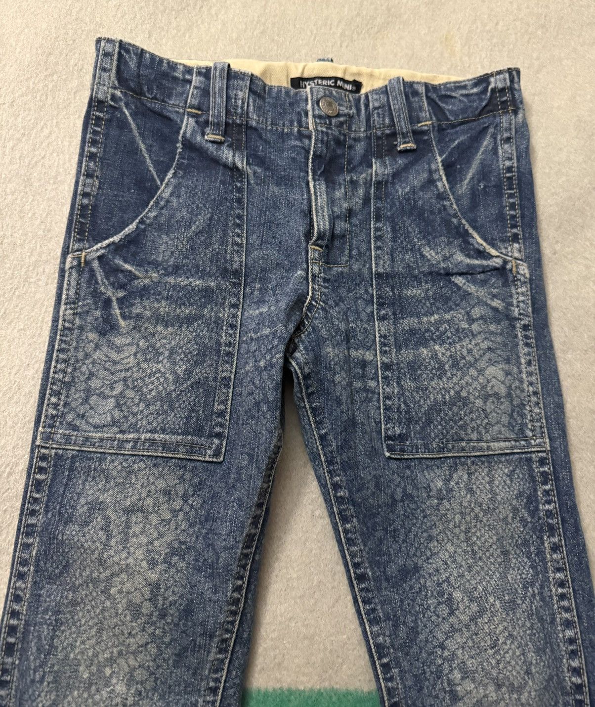 Hysteric Glamour Hysteric Glamour Mini Snakeskin Jeans 24 Waist 25 Inseam Size 24" / US 00 / IT 34 - 10 Thumbnail