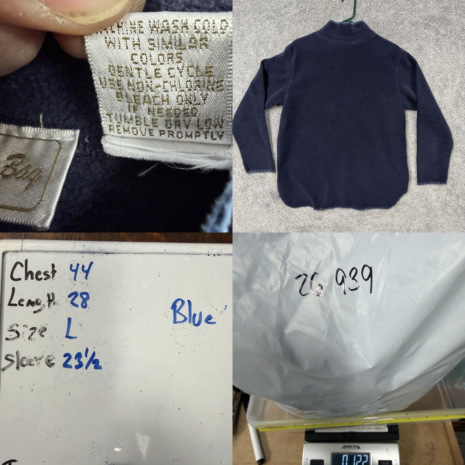 Vintage VINTAGE San Michelle Bay Sweater Pullover Blue L Womens Embroidered Mountain Fleece Mock Neck Cabin Outdoor 90s? Size L / US 10 / IT 46 - 8 Thumbnail