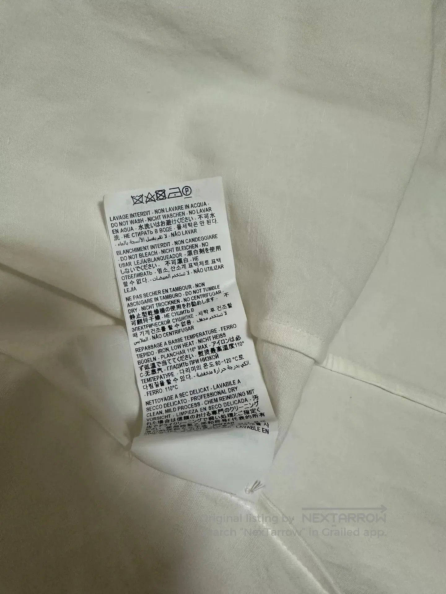 Saint Laurent Paris Saint Laurent White Cotton. Size S / US 4 / IT 40 - 7 Thumbnail
