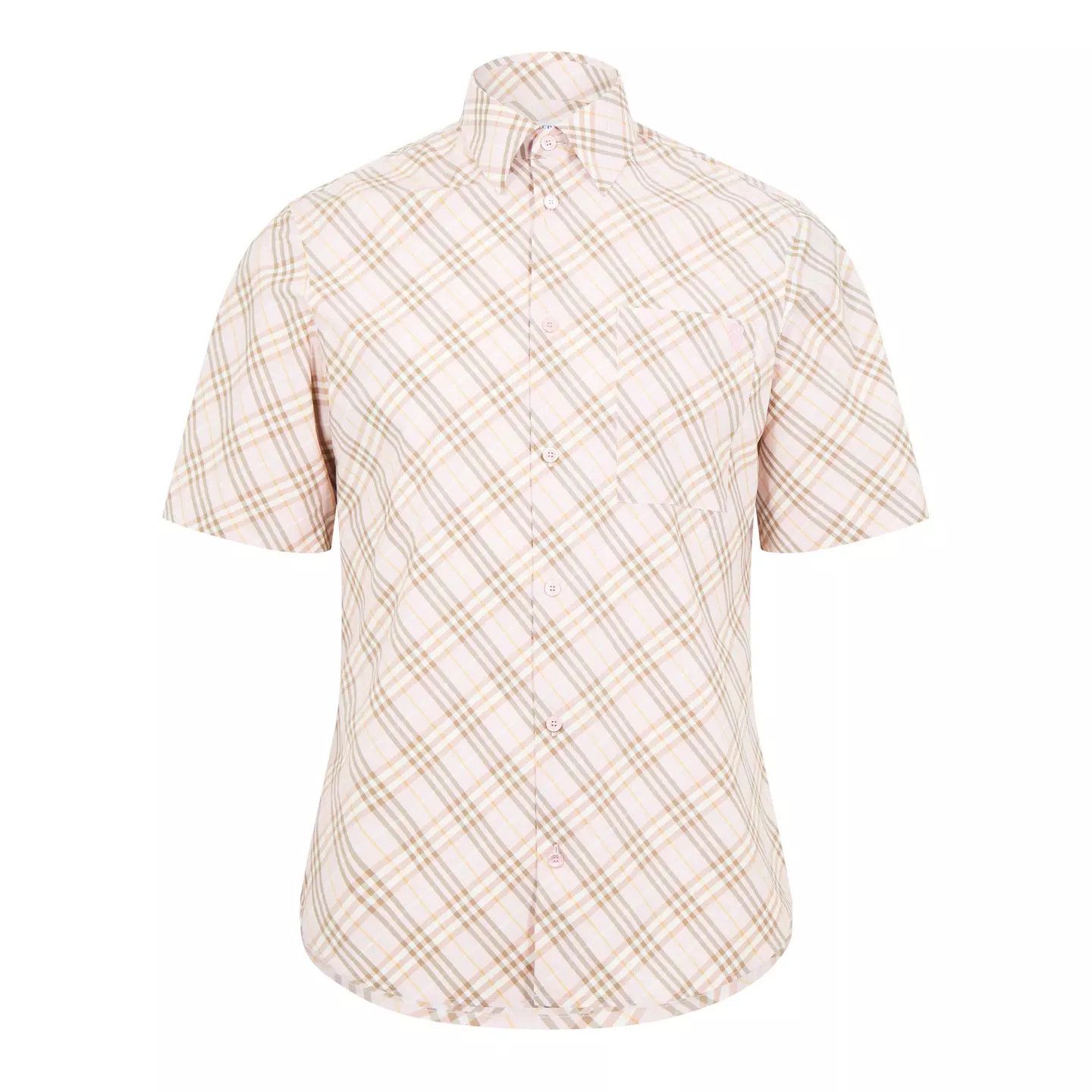 Burberry o1g2r1mq0426 Check Short Sleeve Shirt in Multicolor Size US XL / EU 56 / 4 - 1 Thumbnail