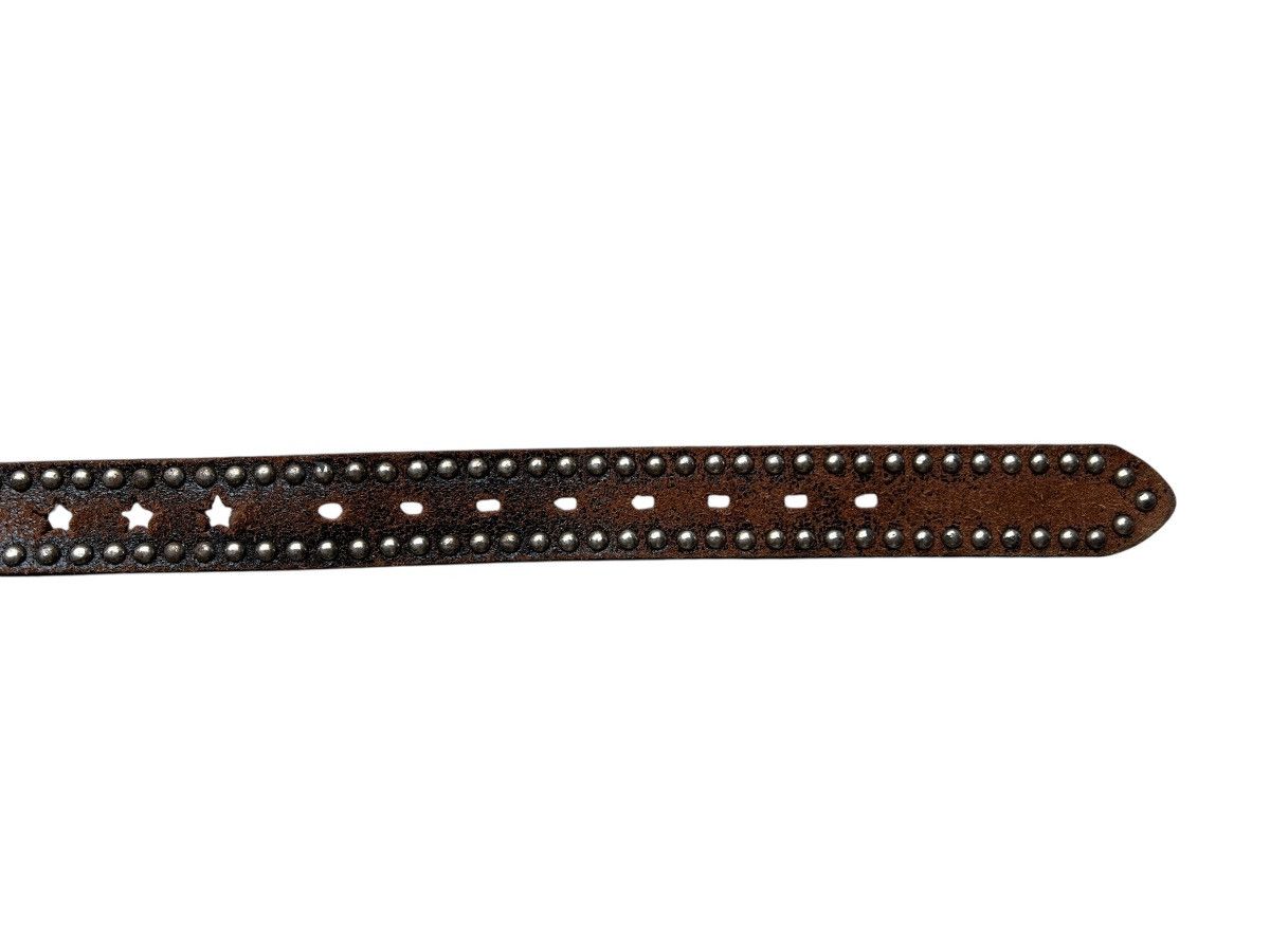 Vintage Vintage 90s Studded Leather Belt Size ONE SIZE - 6 Thumbnail