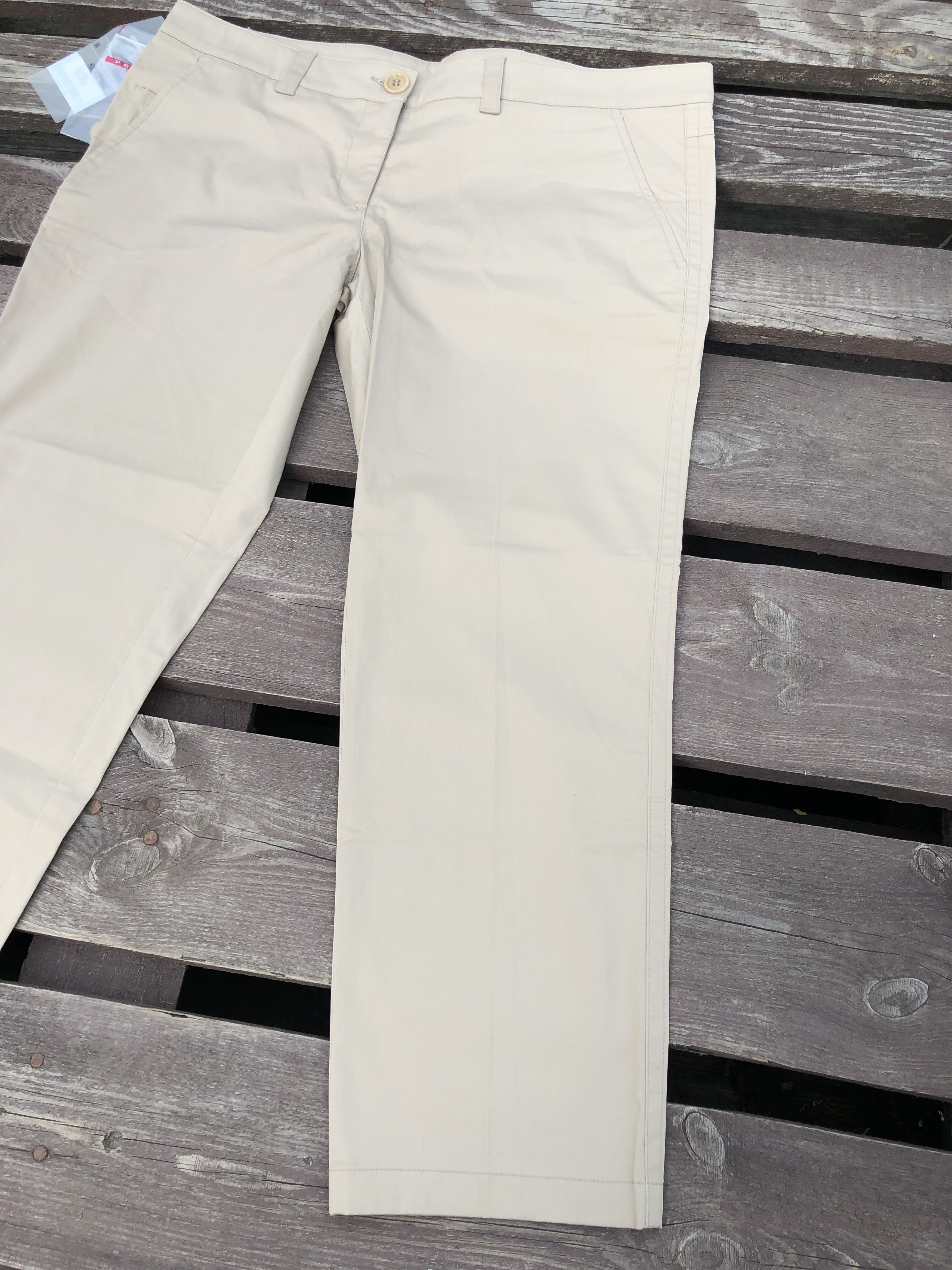 Prada Vintage Prada Raso Stretch Cropped Pants Red Label Size 46 Size 32" / US 10 / IT 46 - 15 Thumbnail