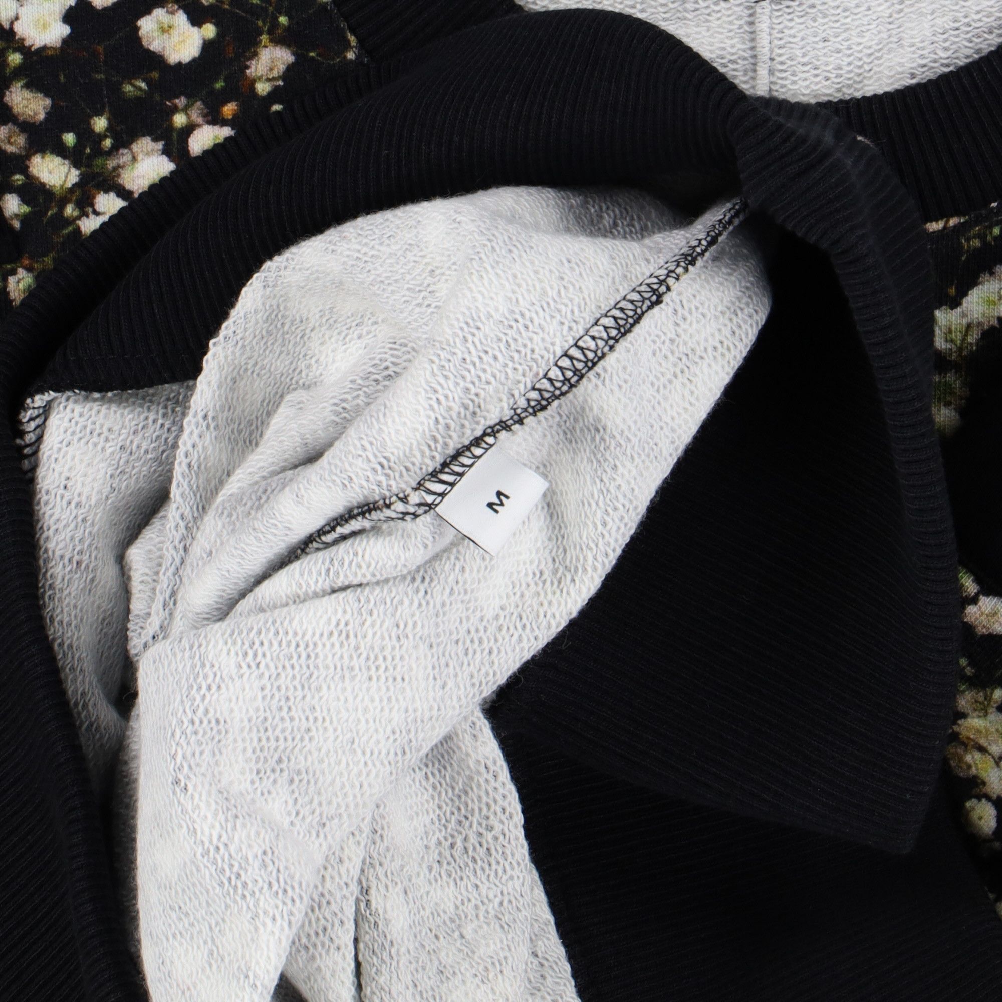 Givenchy Black Baby's Breath Print Banded Oversized Sweatshirt Size US M / EU 48-50 / 2 - 5 Thumbnail