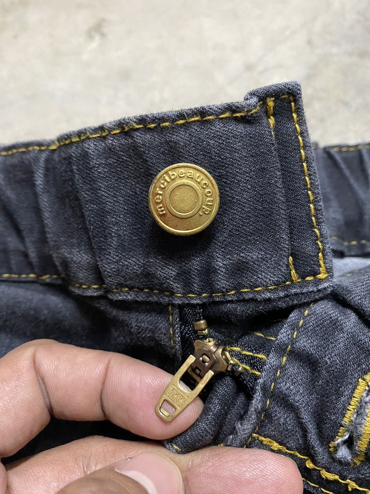 Issey Miyake × mercibeaucoup Faded Black Issey Miyake Mercibeaucoup High Rise Jeans @123 Size US 32 / EU 48 - 7 Thumbnail