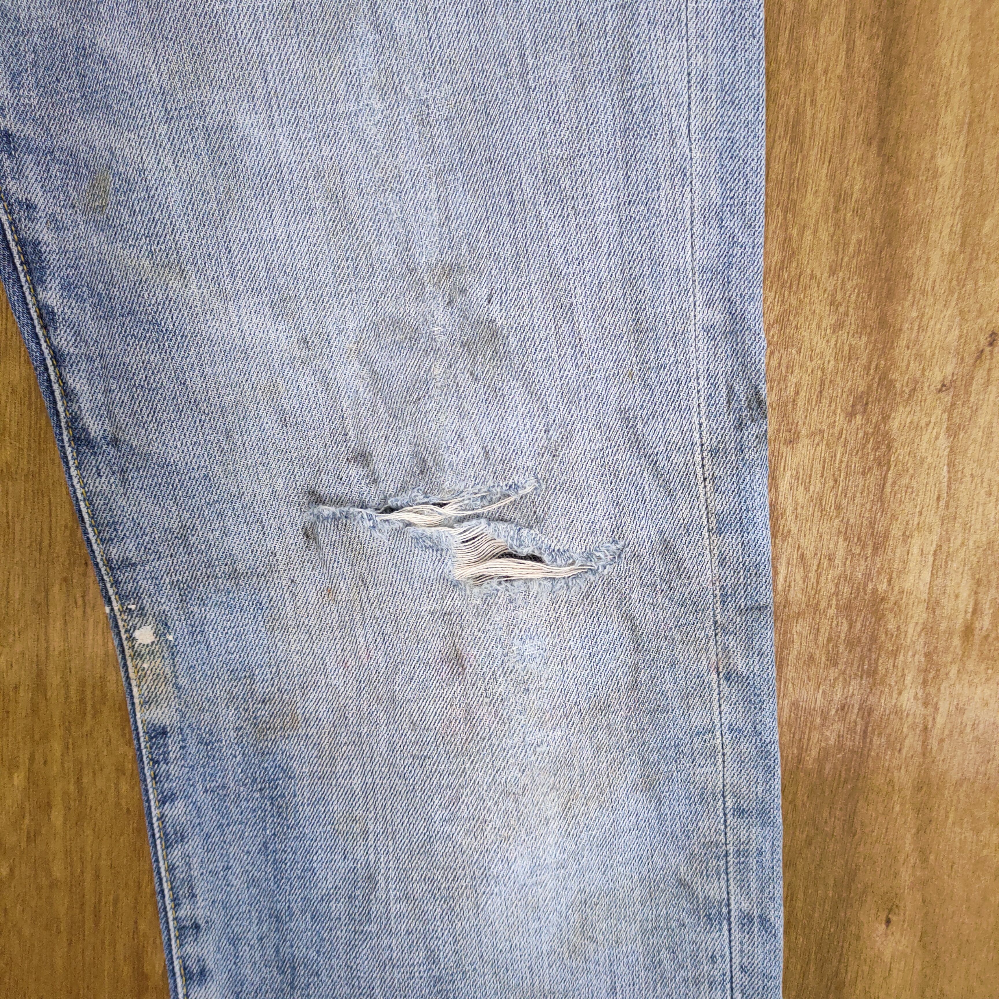 Japanese Brand JAPANES VINTAGE DISTRESSED JEAN DENIM PANTS Size US 32 / EU 48 - 4 Thumbnail