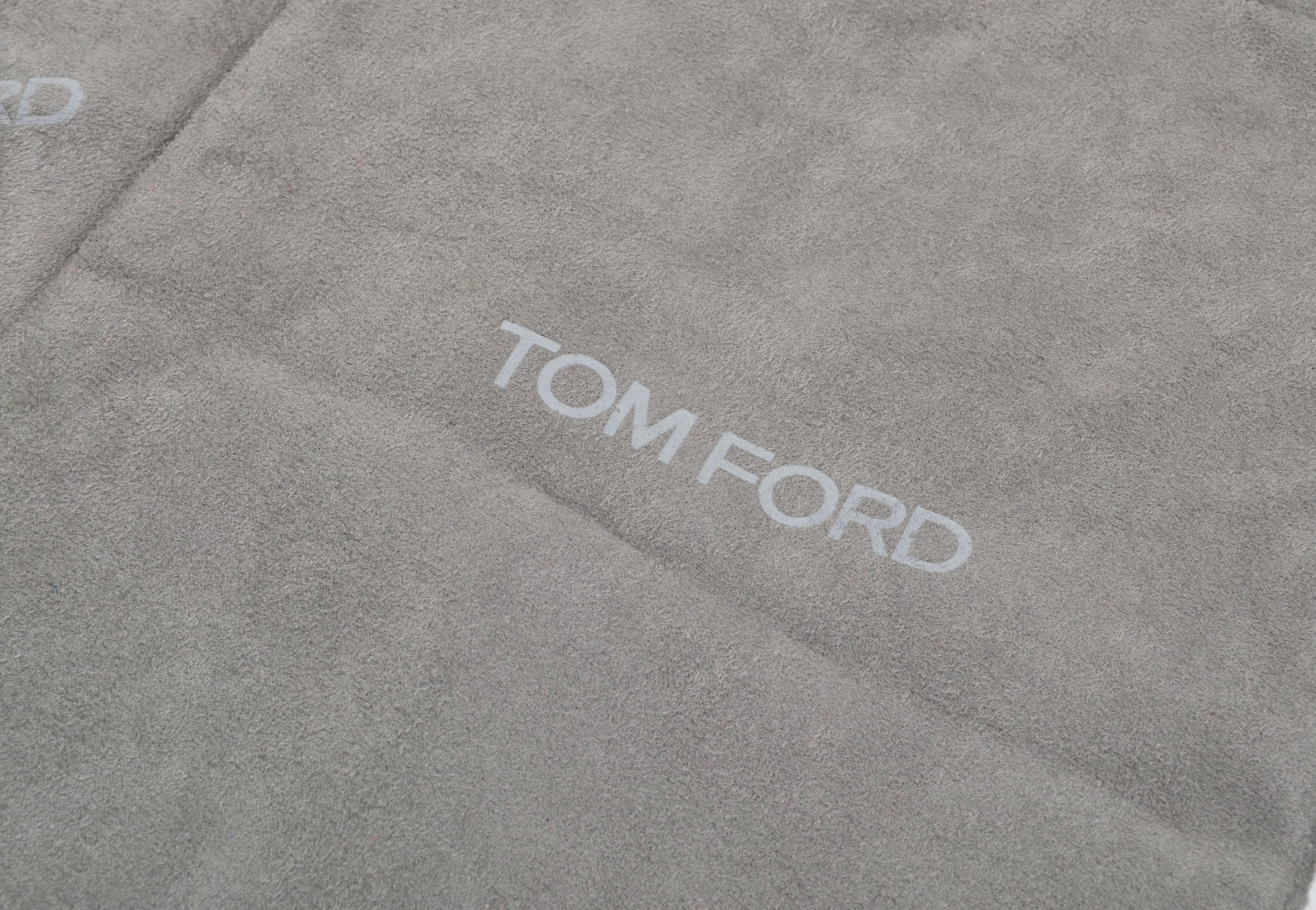Tom Ford 2 Tom Ford Gray Faux Suede Purse Boots Dust Bags Size ONE SIZE - 3 Thumbnail