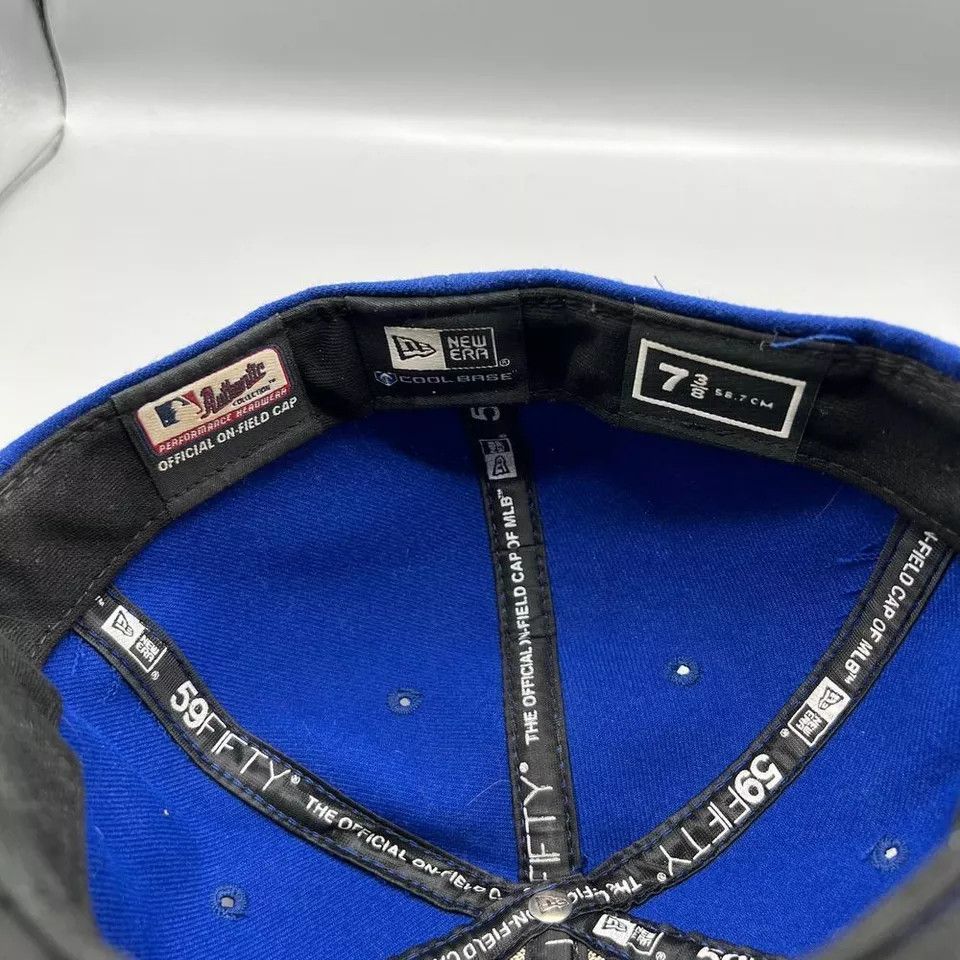 New Era Milwaukee Brewers Hat Men 7 3/8 59Fifty New Era Fitted Cap Size ONE SIZE - 5 Thumbnail