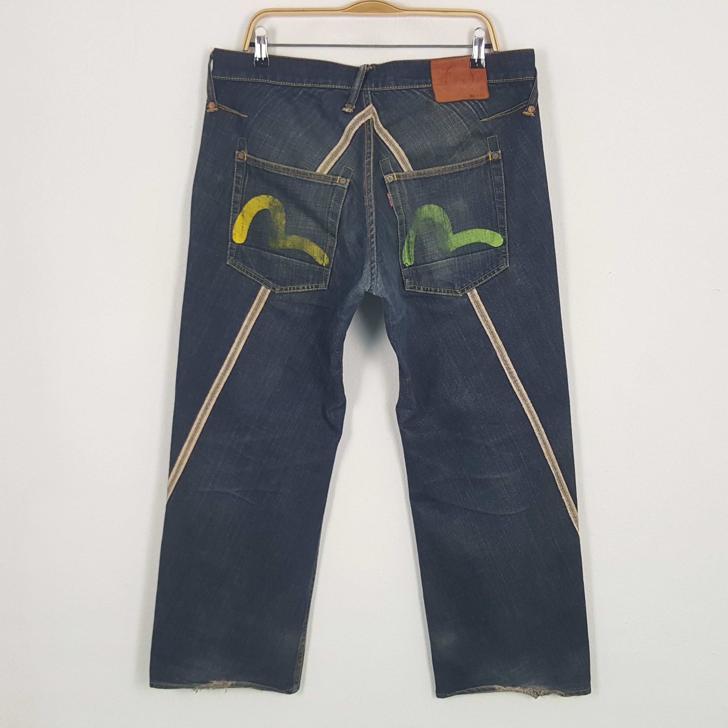 Evisu × Vintage Vintage Evisu Japan Selvedge Style Custom Daicock Denim Size US 36 / EU 52 - 4 Thumbnail