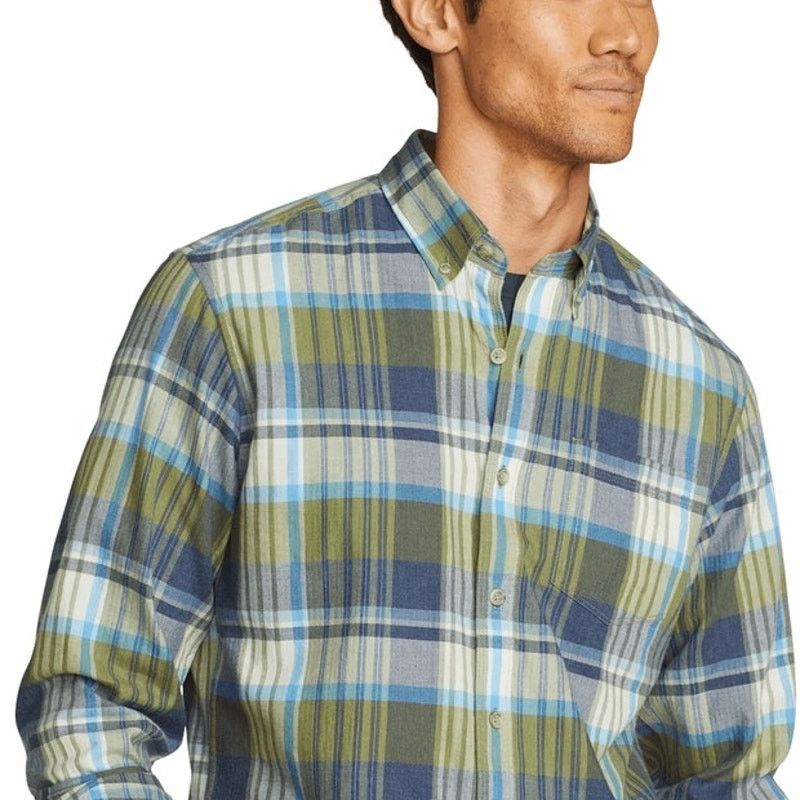 Eddie Bauer New Eddie Bauer Mens Small Green Plaid Button Down Shirt Size US S / EU 44-46 / 1 - 2 Thumbnail