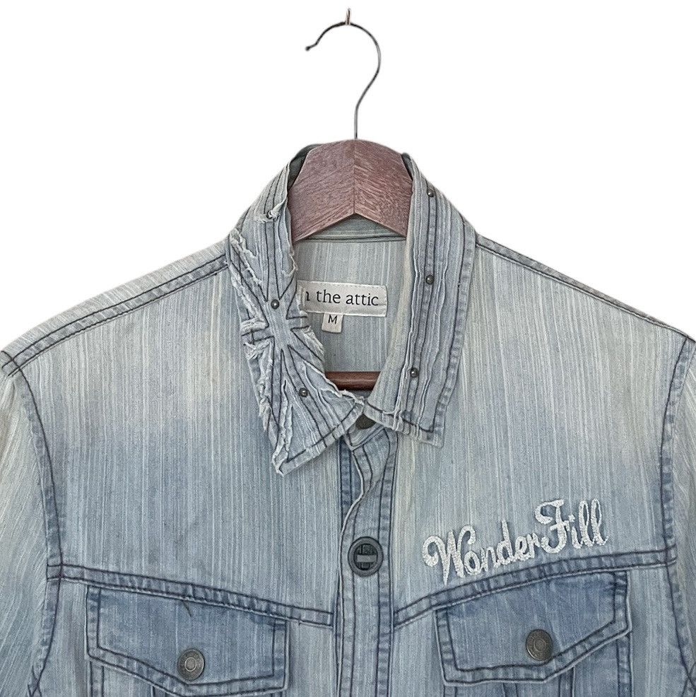 In The Attic × Japanese Brand Vintage Japanese Brand In the Attic Denim Shirt 2000s Size US M / EU 48-50 / 2 - 7 Thumbnail